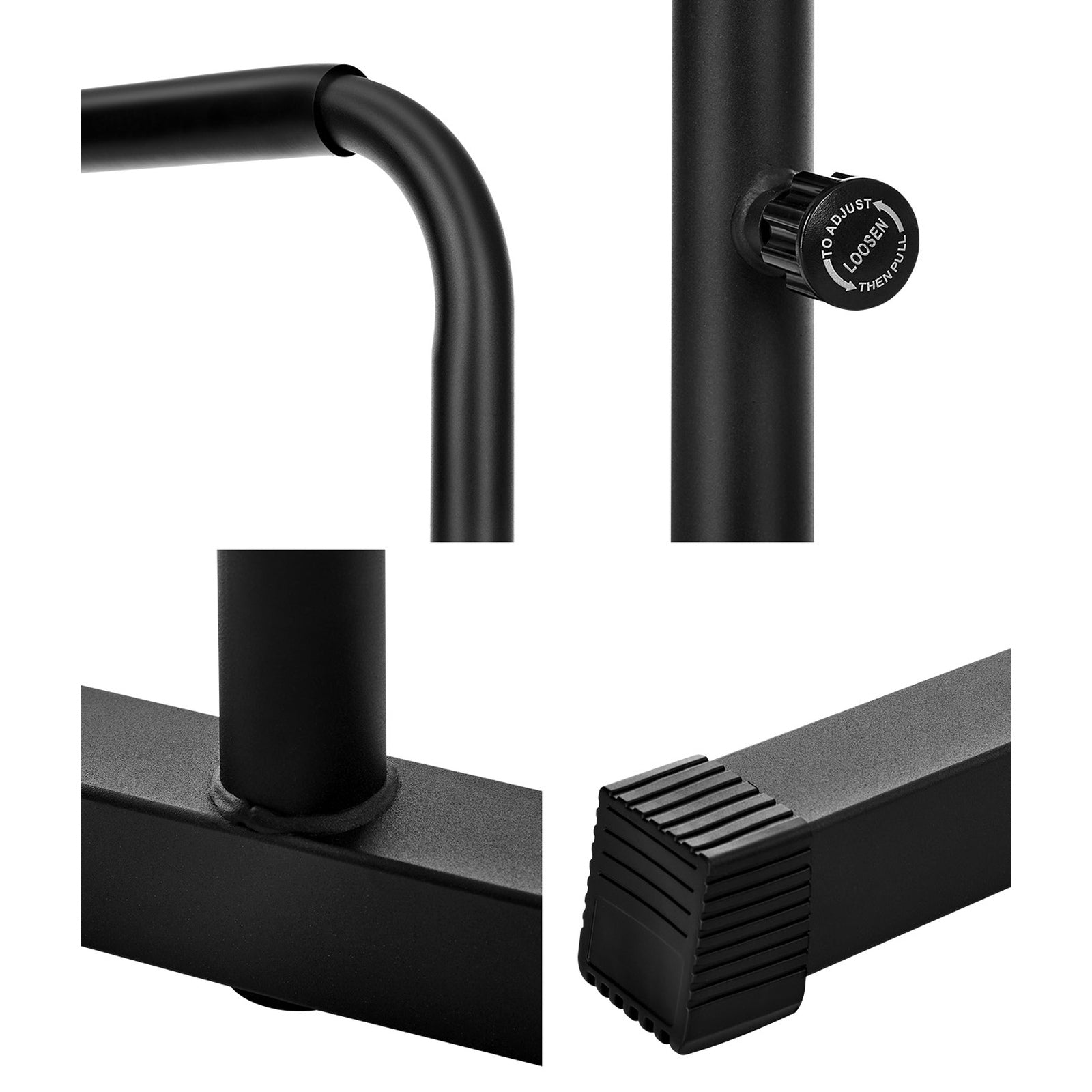 Finex Parallel Dip Bar Station Adjustable Dip Stand Station Push Up Gym Fitness - Sunyee