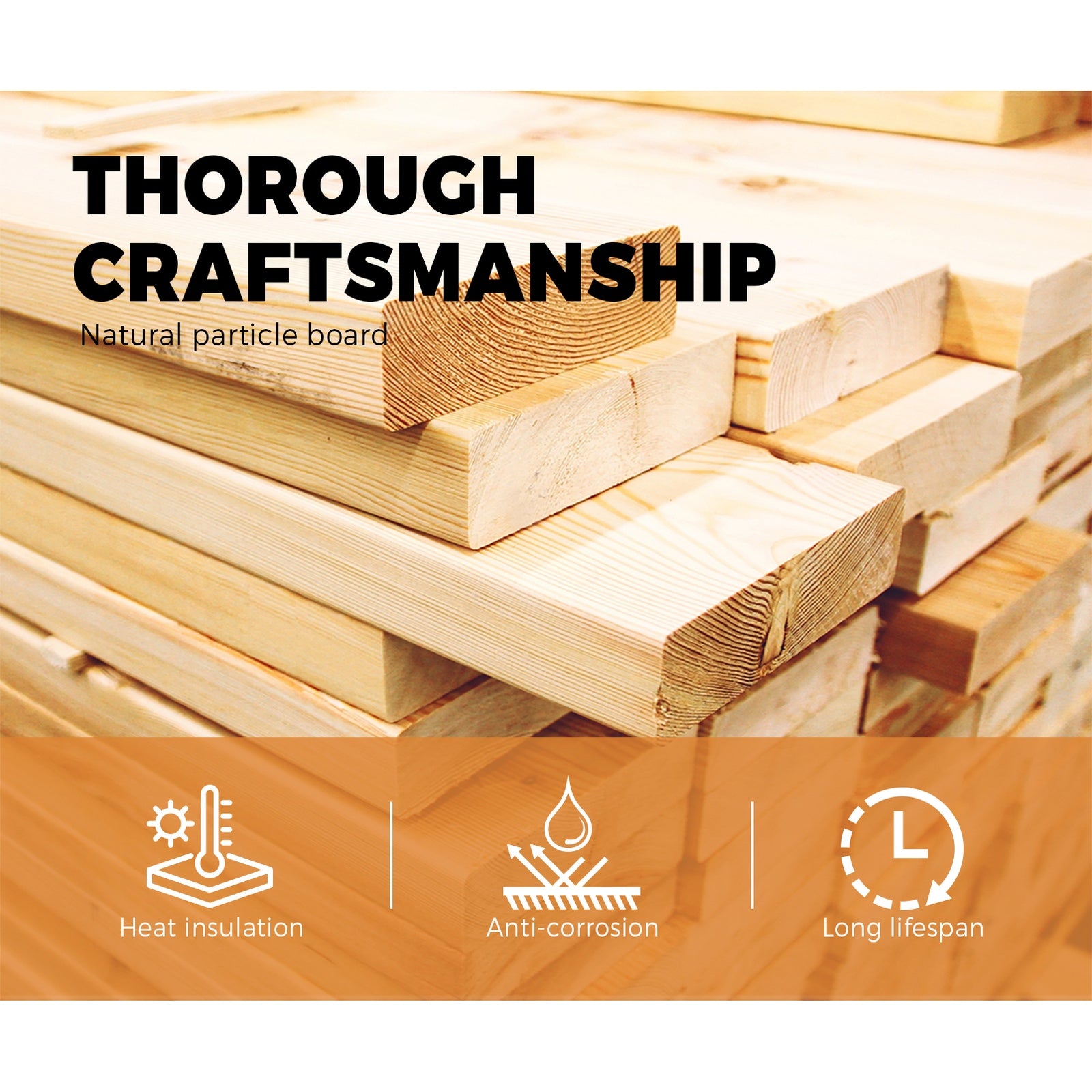 Oikiture Standing Desk Table Top Only For Office Computer Desk White 140cm - Sunyee