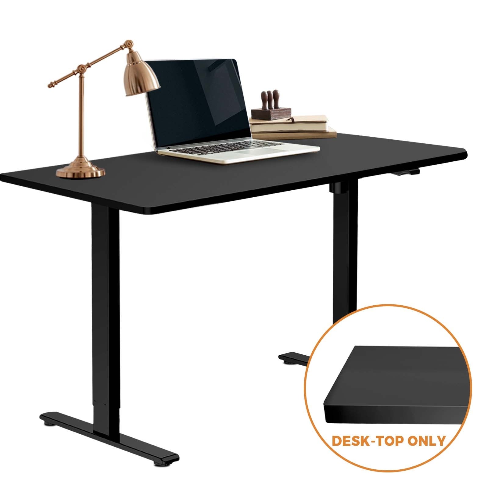 Oikiture Standing Desk Table Top Only For Office Computer Desk Black 120cm - Sunyee