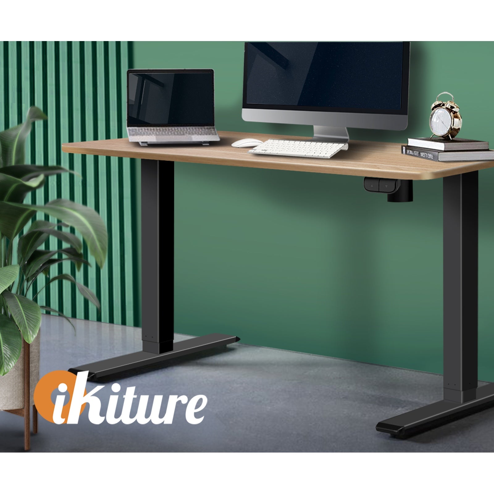 Oikiture Standing Desk Table Top Only For Office Computer Desk Oak 120cm - Sunyee