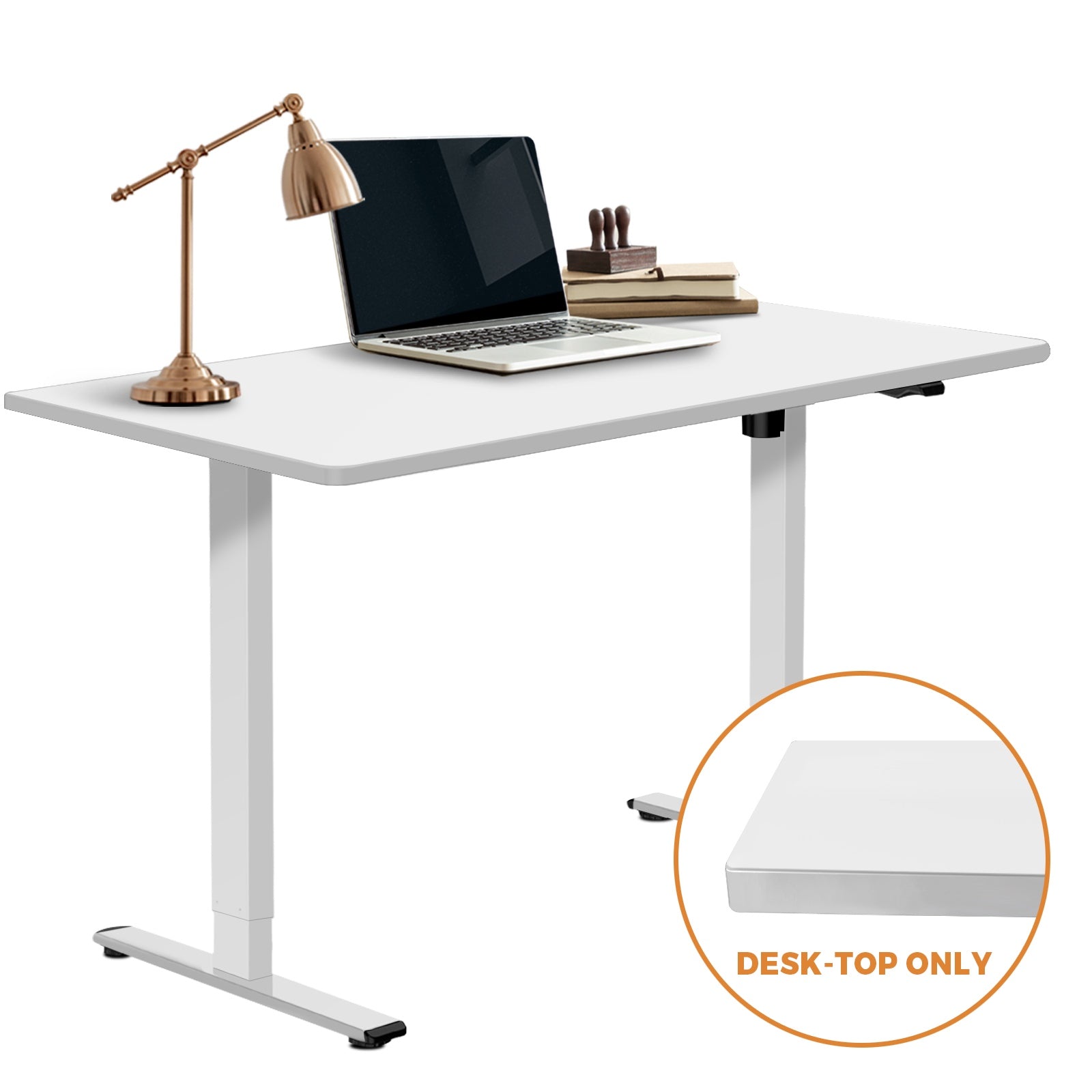 Oikiture Standing Desk Table Top Only For Office Computer Desk White 120cm - Sunyee