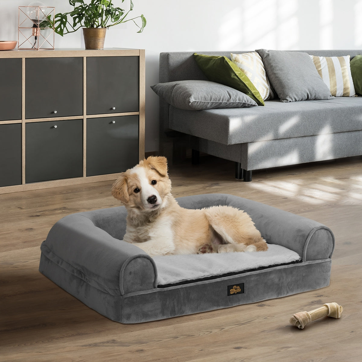 Alopet Dog Calming Bed Pet Orthopedic Memory Foam Sofa Washable Cushion X Large - Sunyee