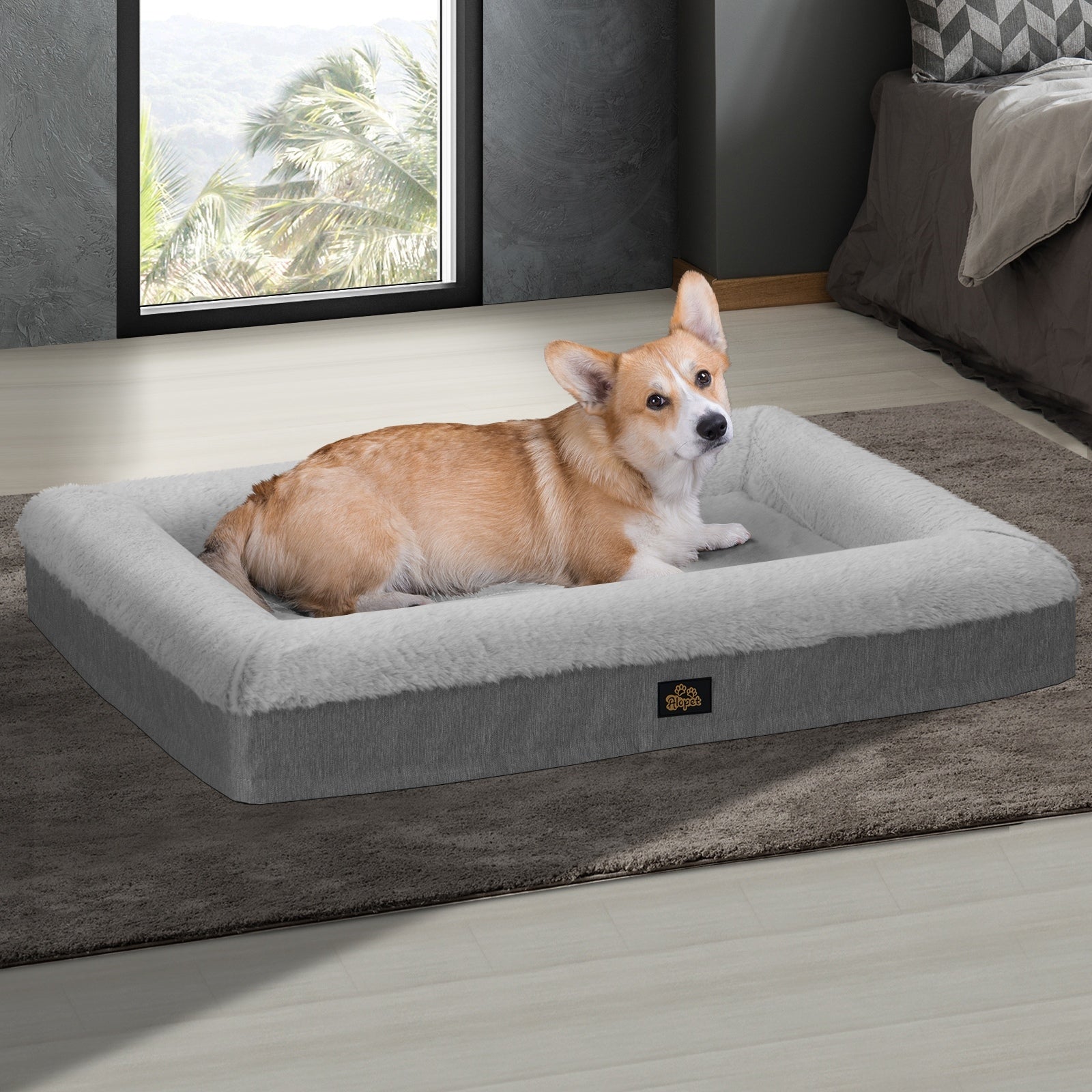 Alopet Orthopedic Dog Sofa Bed Pet Mat Calming Mattress Washable X Large - Sunyee