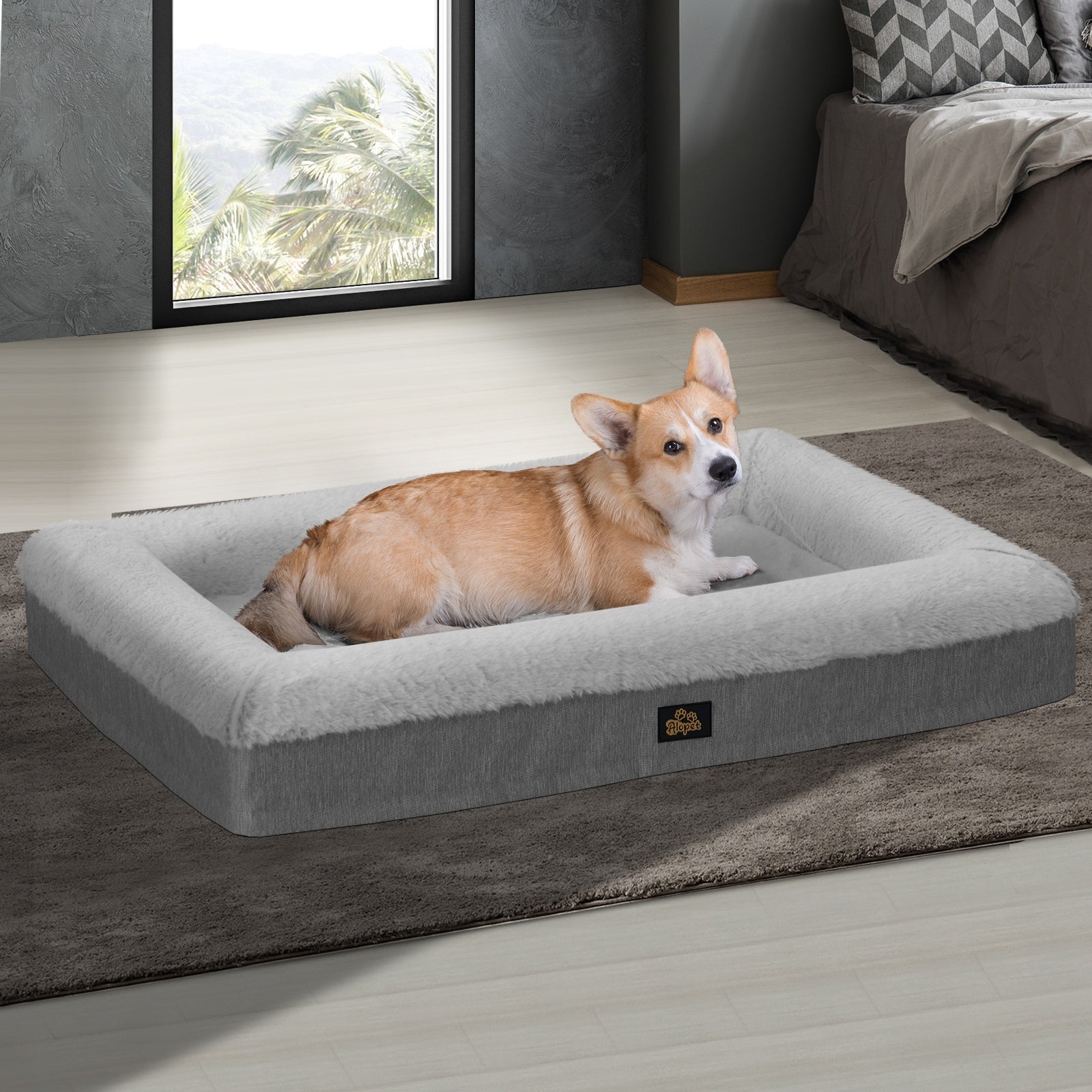 Alopet Orthopedic Dog Bed Calming Mattress Pet Mat Washable Removable XX Large - Sunyee