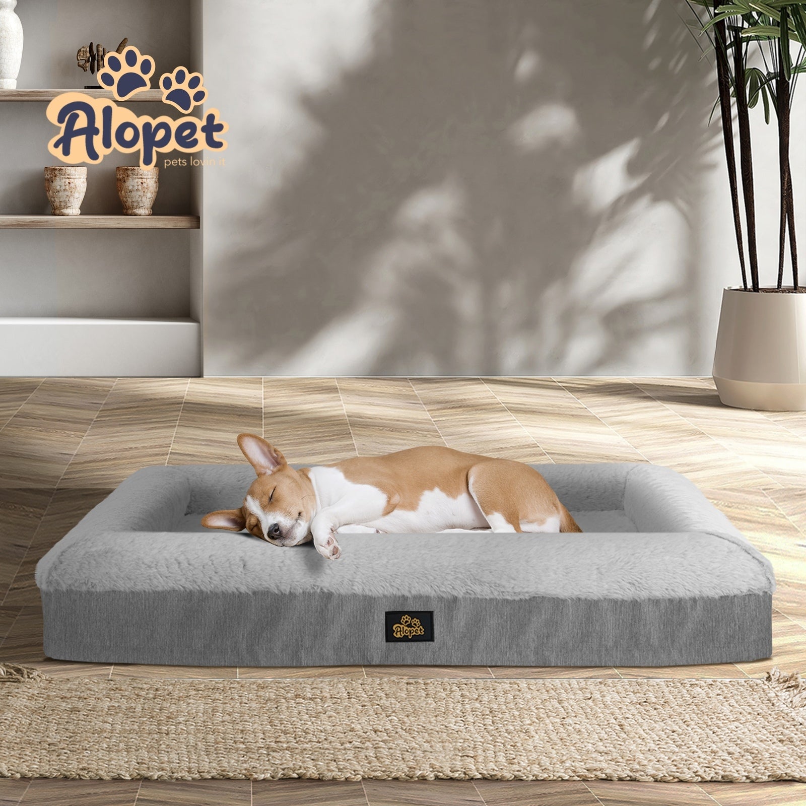 Alopet Orthopedic Dog Bed Calming Mattress Pet Mat Washable Removable XX Large - Sunyee