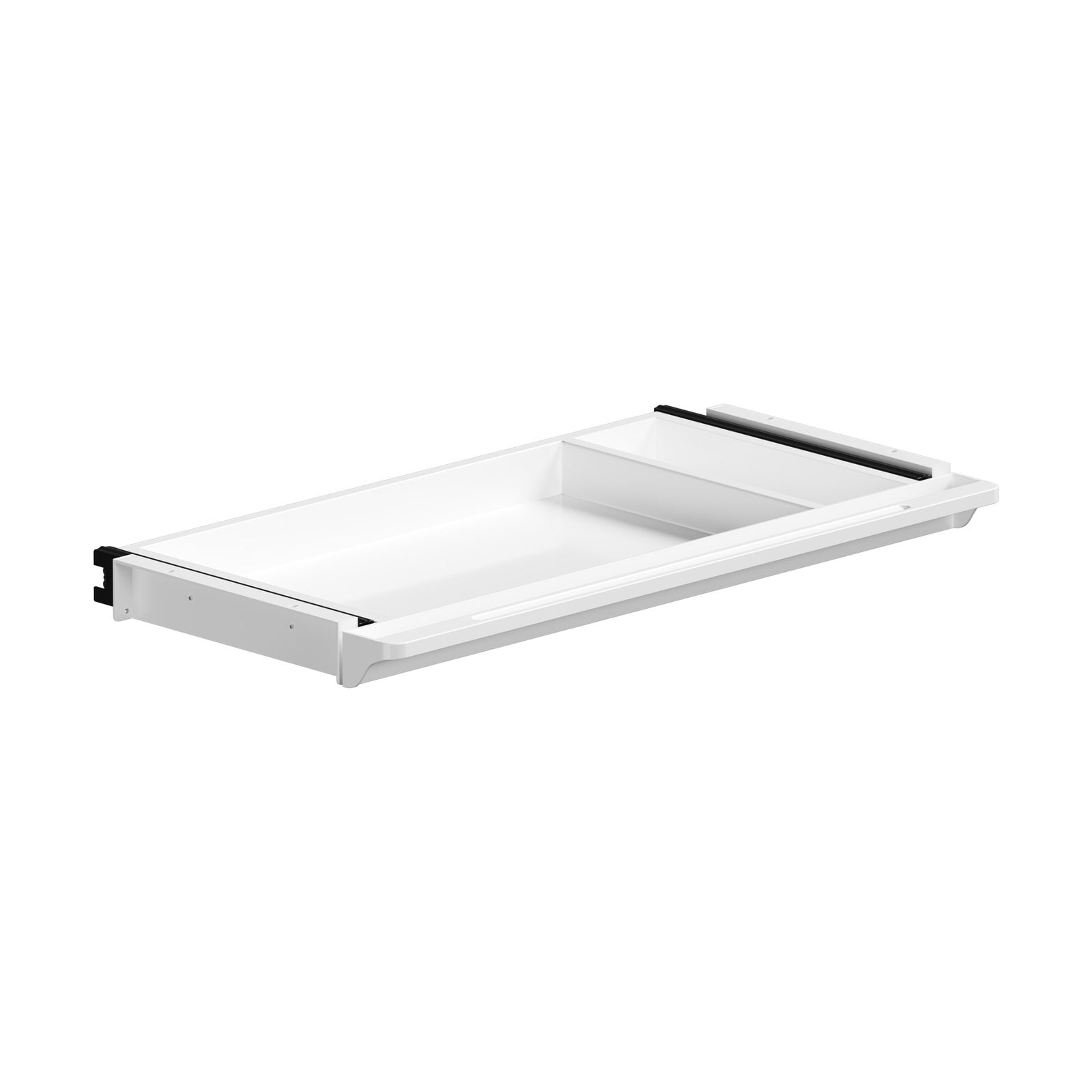 Oikiture Under Desk Drawer Pull-Out Drawer Sliding Tray Storage Organizer White - Sunyee