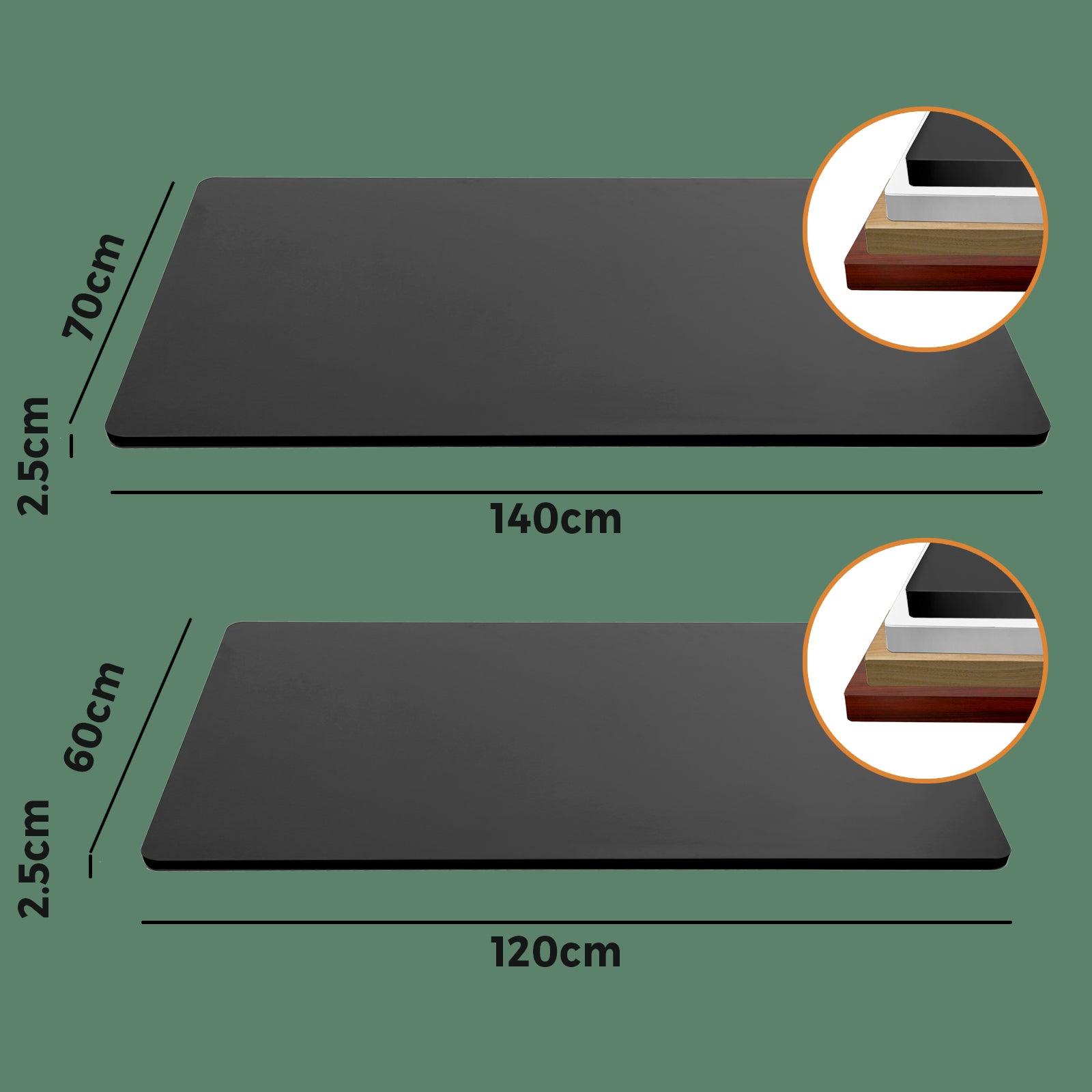 Oikiture Standing Desk Table Top Only For Office Computer Desk Sit Stand Frame - Sunyee
