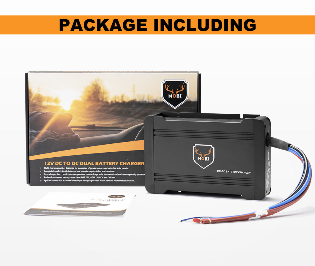 Mobi 12V 20A DC to DC Battery Charger Dual Battery System MPPT - Sunyee