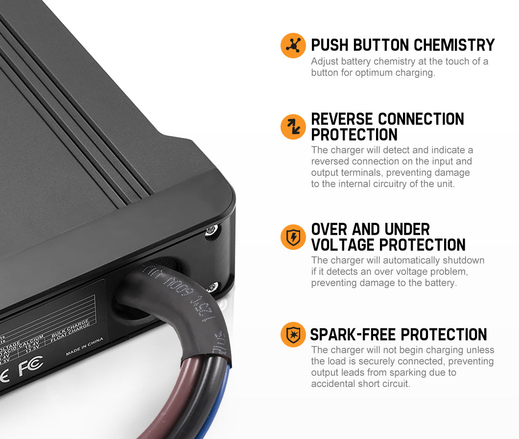 Mobi 12V 40A DC to DC Battery Charger MPPT Dual Battery AGM Lithium LifePO4 - Sunyee