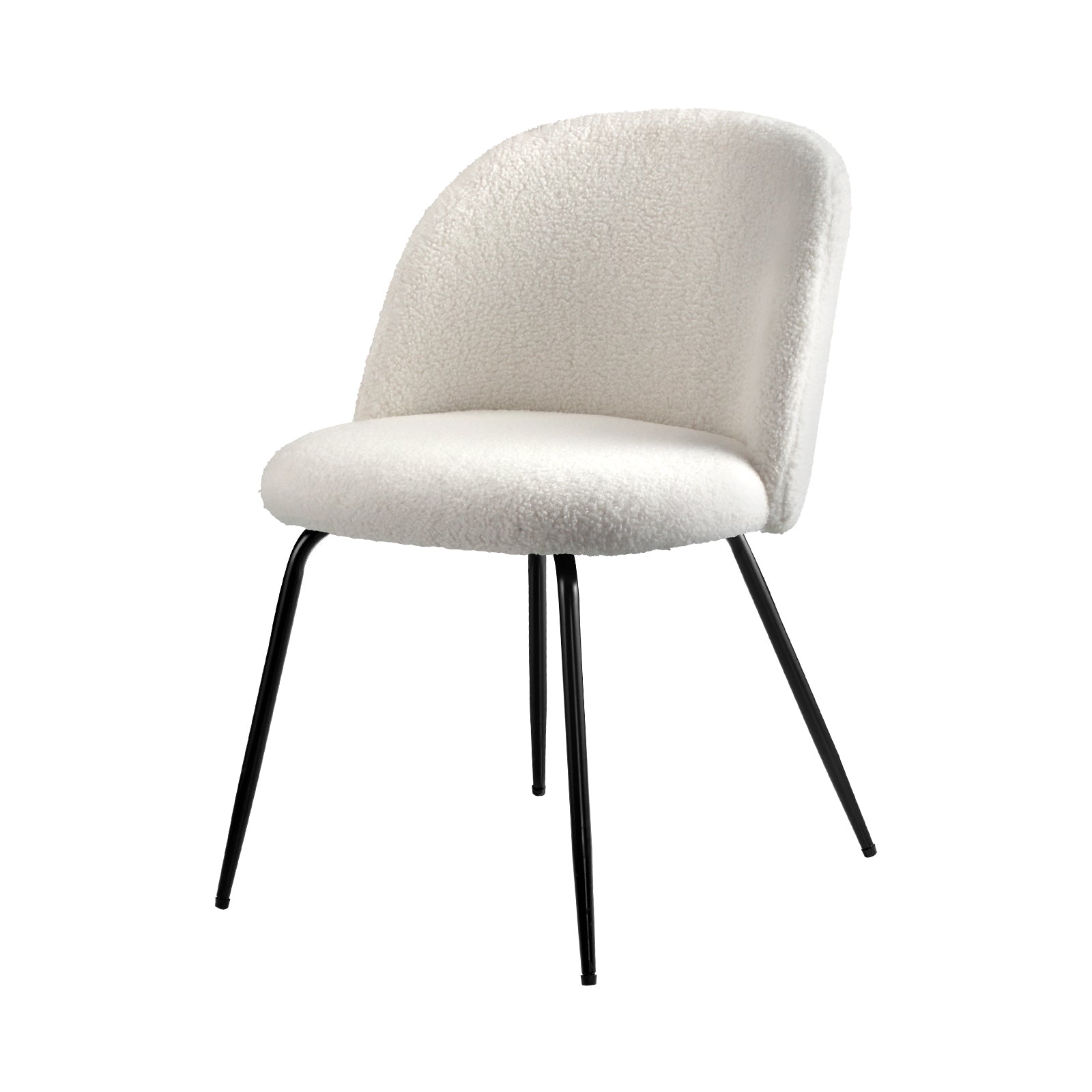 Oikiture Dining Chairs Accent Chair Armchair Kitchen Upholstered Exclusive White - Sunyee