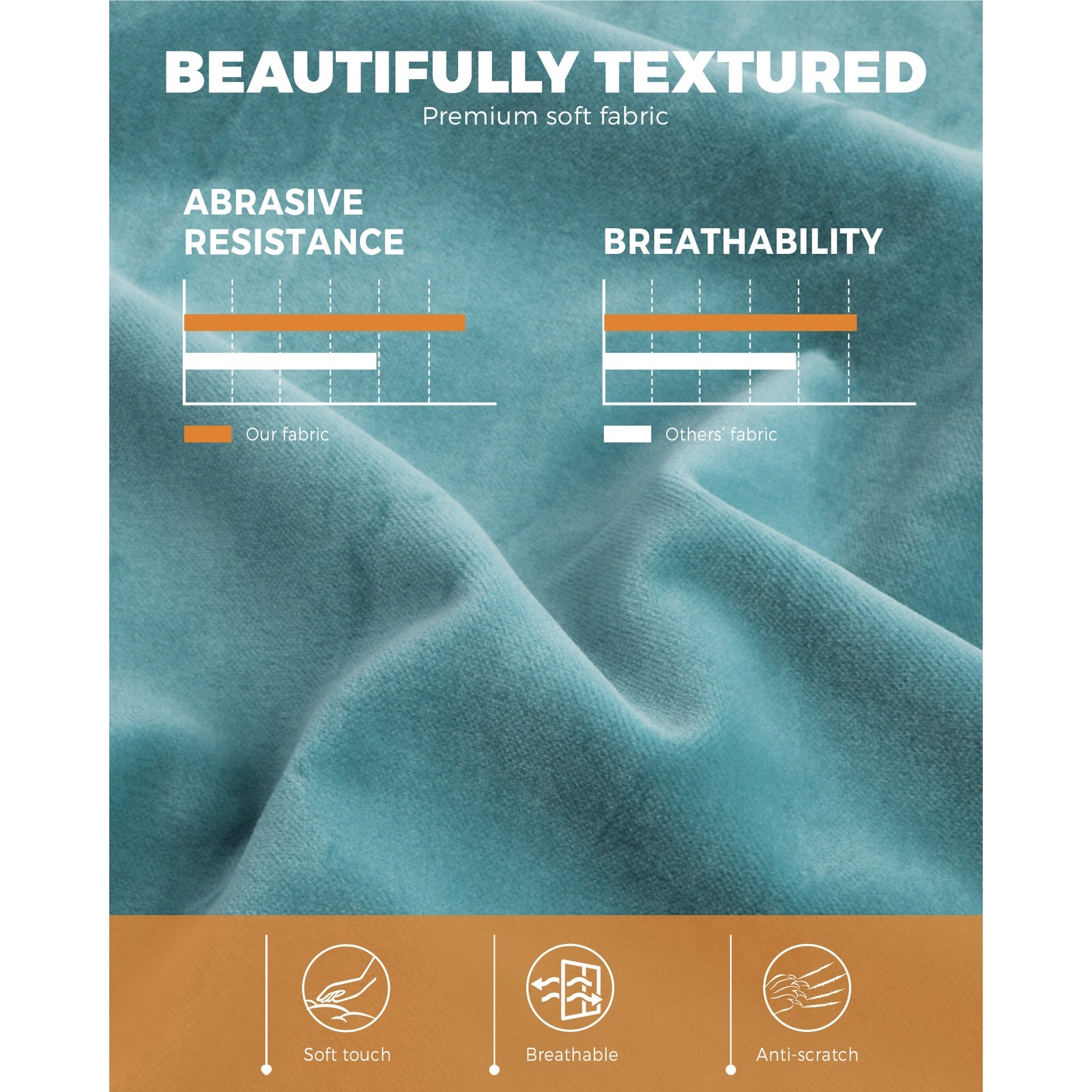 Oikiture Dining Chairs Kitchen Chair Velvet Fabric Padded Seat Cafe Set of 2 - Sunyee