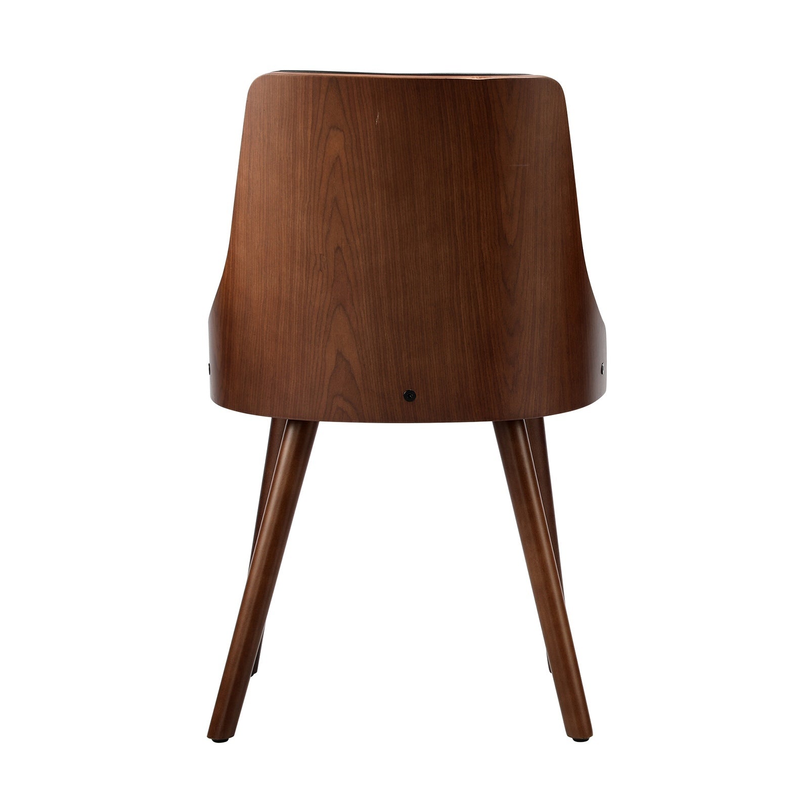 Oikiture Dining Chairs Wooden Chair Kitchen Cafe Faux PU Leather Padded Seat x2 - Sunyee