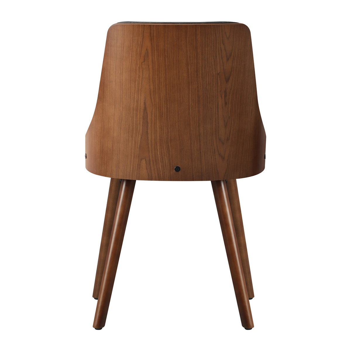 Oikiture Dining Chairs Wooden Chair Kitchen Cafe Faux Linen fabric Padded Seat - Sunyee
