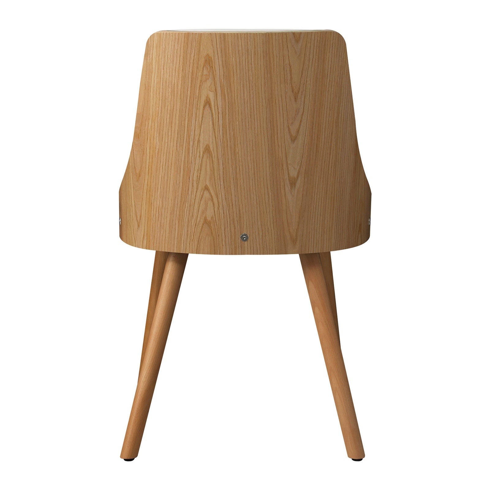 Oikiture Dining Chairs Wooden Kitchen Chair Cafe Faux PU Leather Padded Seat - Sunyee