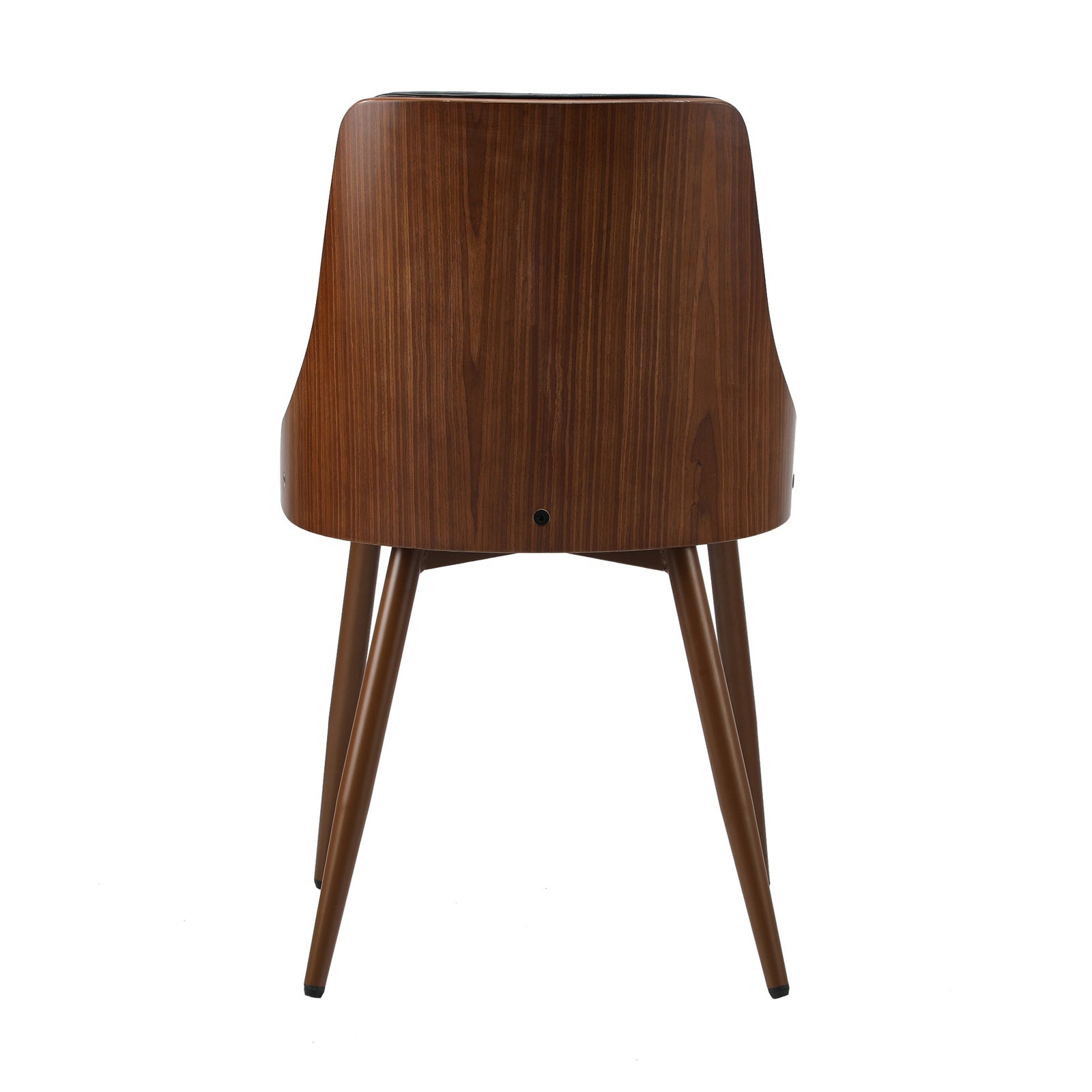 Oikiture Dining Chairs Kitchen Lounge Cafe Seat Retro PU Leather x2 Black - Sunyee