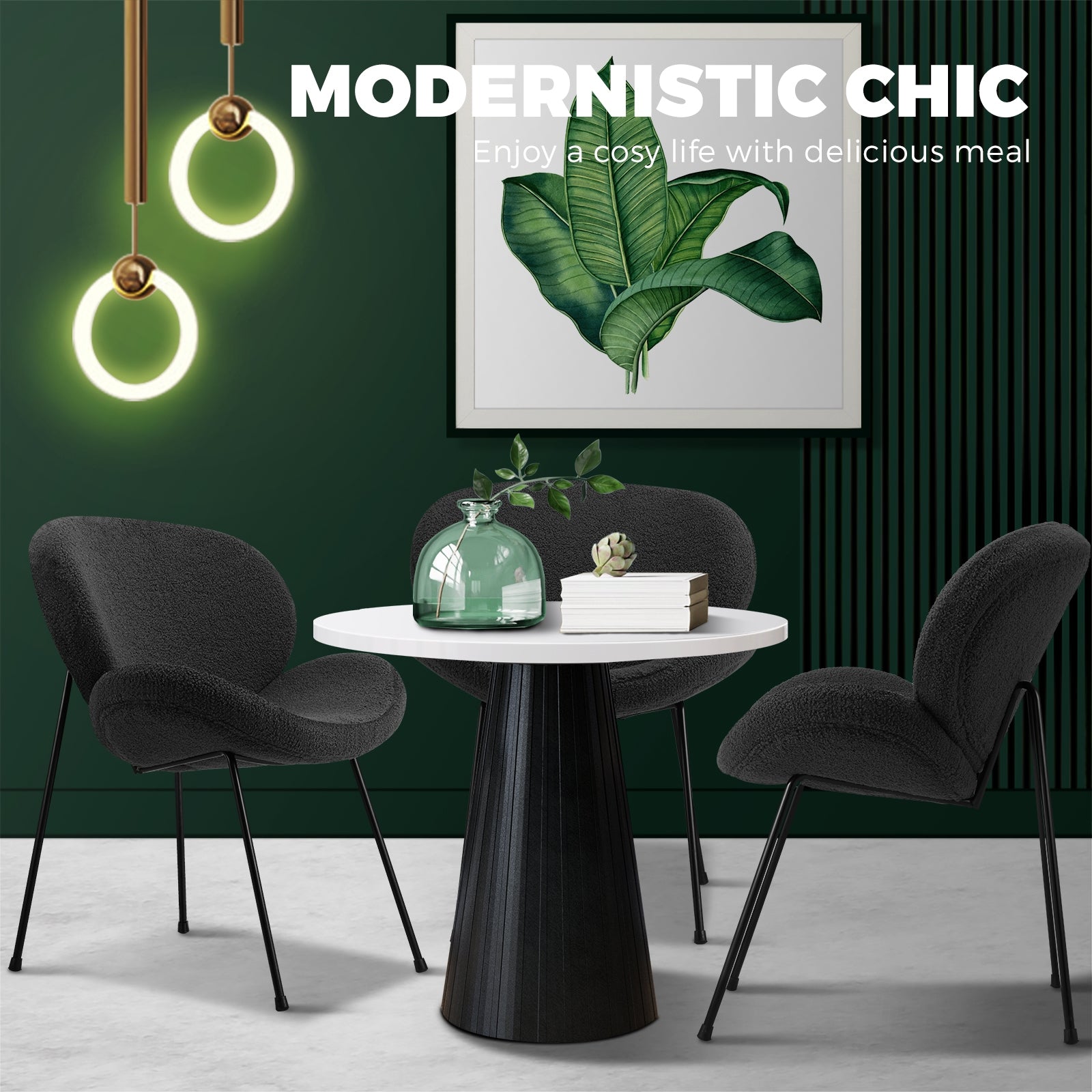 Oikiture Armchair Lounge Sofa Dining Chair Fabric Accent Chairs Tub Armchairs - Sunyee