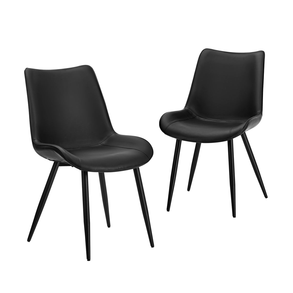 Oikiture 2x Dining Chairs Kitchen Accent Chairs Upholstered