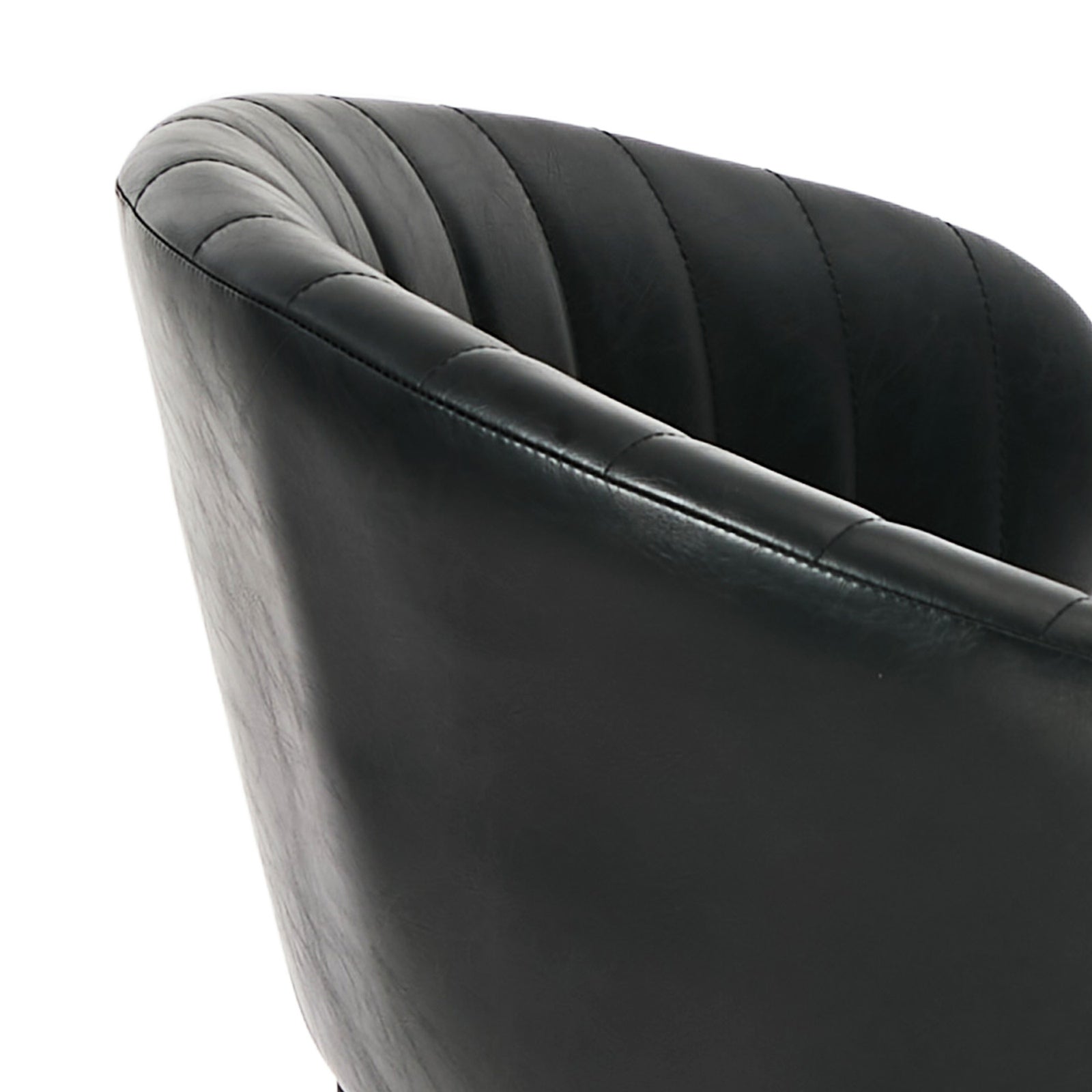 Oikiture 2x PU Leather Dining Chair Kitchen Padded Seat Black - Sunyee