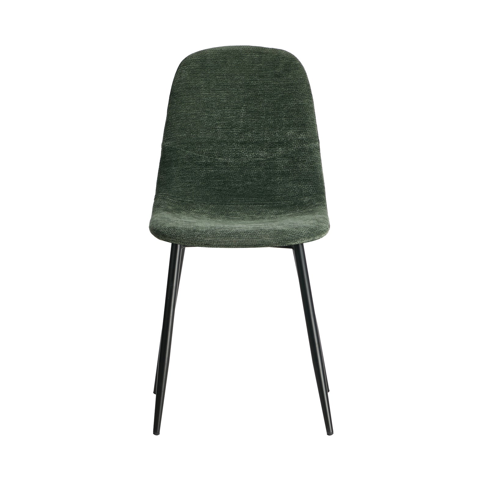 Oikiture 2x Dining Chairs Kitchen Accent Chair Lounge Room Chenille Green - Sunyee