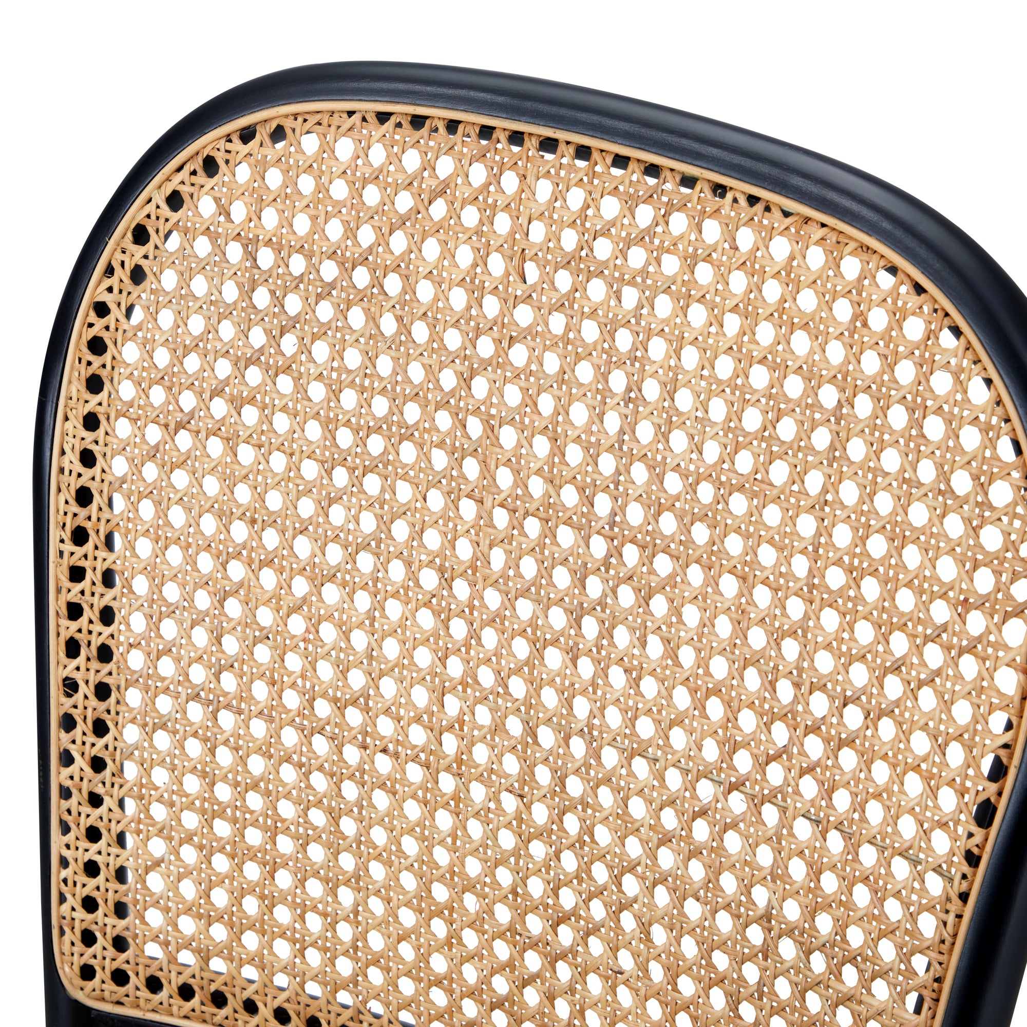 Oikiture 2PCS Dining Chairs Wooden Chairs Rattan Accent Chair Black - Sunyee