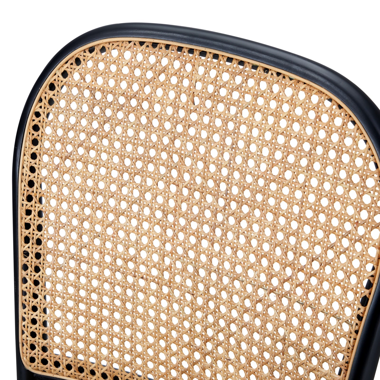 Oikiture Dining Chairs Wooden Chairs Rattan Accent Chair Black - Sunyee