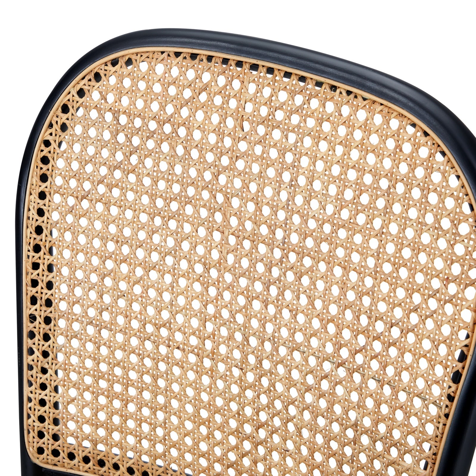 Oikiture 6PCS Dining Chairs Wooden Chairs Rattan Accent Chair Black - Sunyee