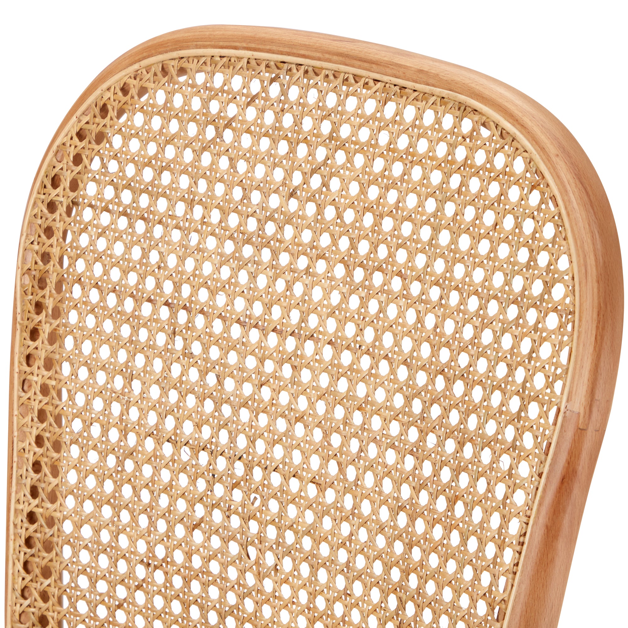 Oikiture 2PCS Dining Chairs Wooden Chairs Rattan Accent Chair Beige - Sunyee