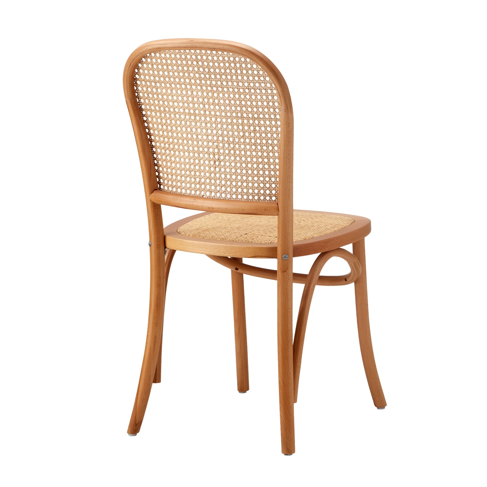 Oikiture Dining Chairs Wooden Chairs Rattan Accent Chair Beige - Sunyee