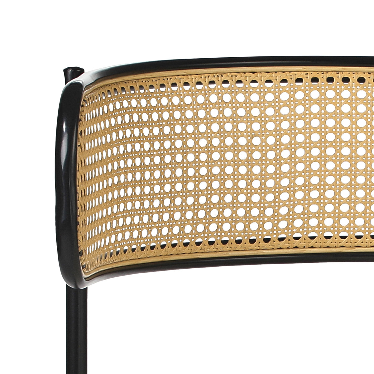 Oikiture Dining Chair Round Boucle Kitchen Lounge Backrest Black and White - Sunyee