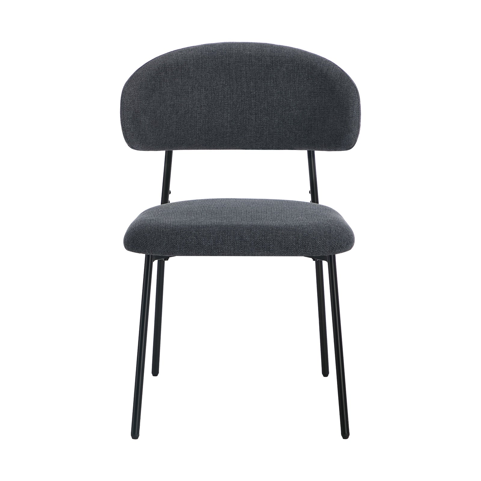 Oikiture 6x Dining Chairs Kitchen Lounge Seat Linen Fabric Accent Chair Grey - Sunyee