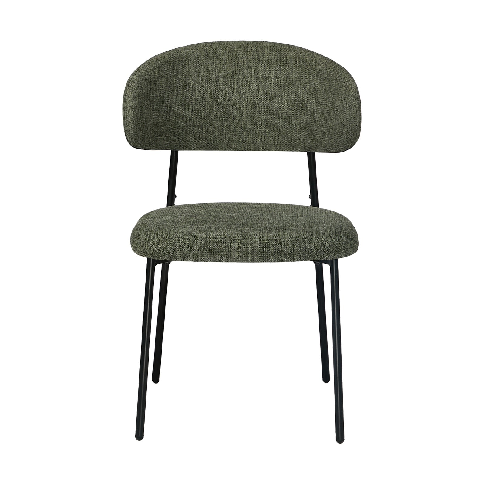 Oikiture 8x Dining Chairs Kitchen Lounge Seat Linen Fabric Accent Chair Green - Sunyee