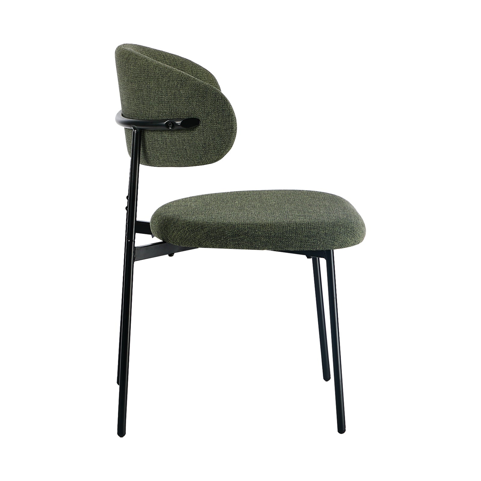 Oikiture 8x Dining Chairs Kitchen Lounge Seat Linen Fabric Accent Chair Green - Sunyee