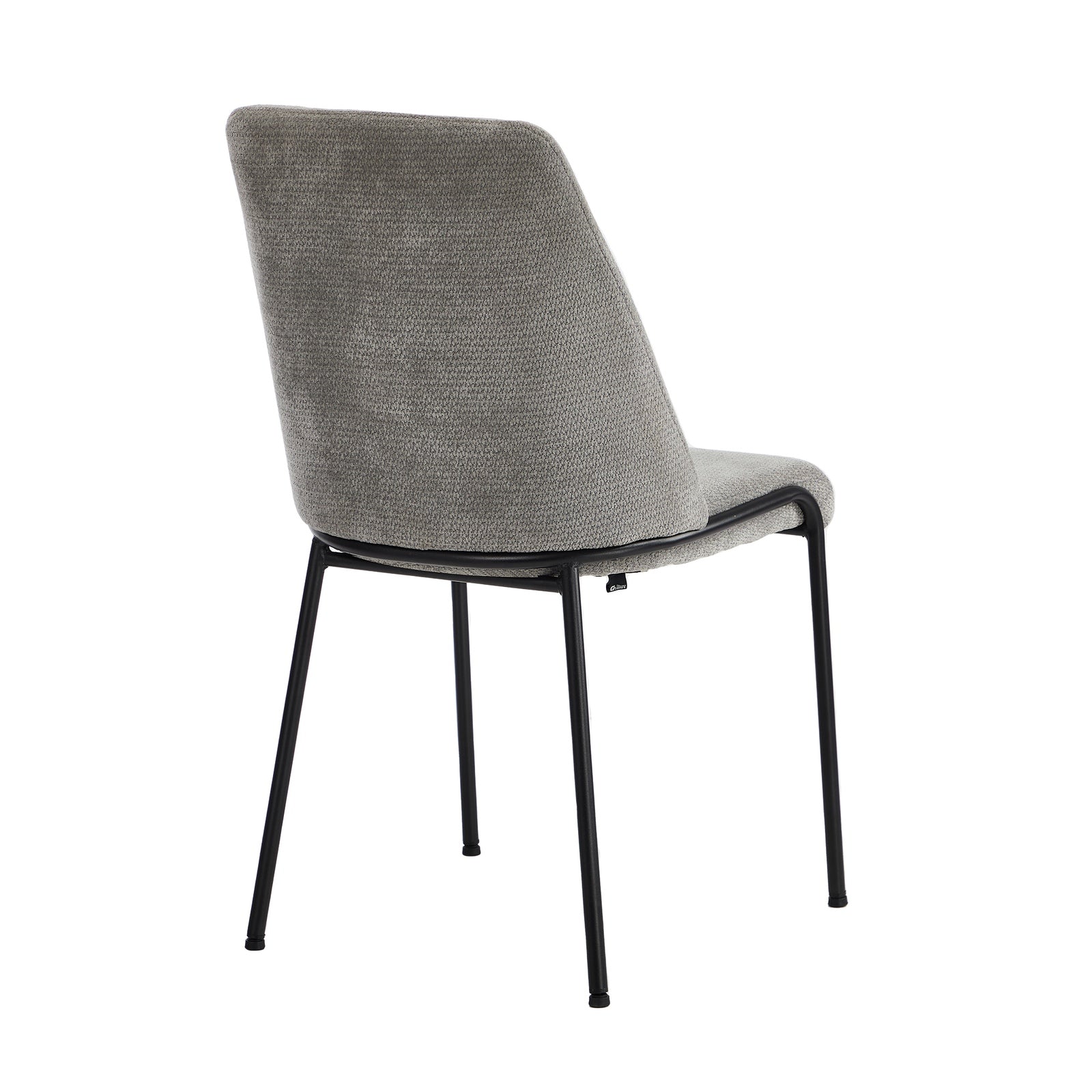 Oikiture Set of 2 Dining Chairs Chenille Fabric Kitchen Chair Padded Seat Beige - Sunyee