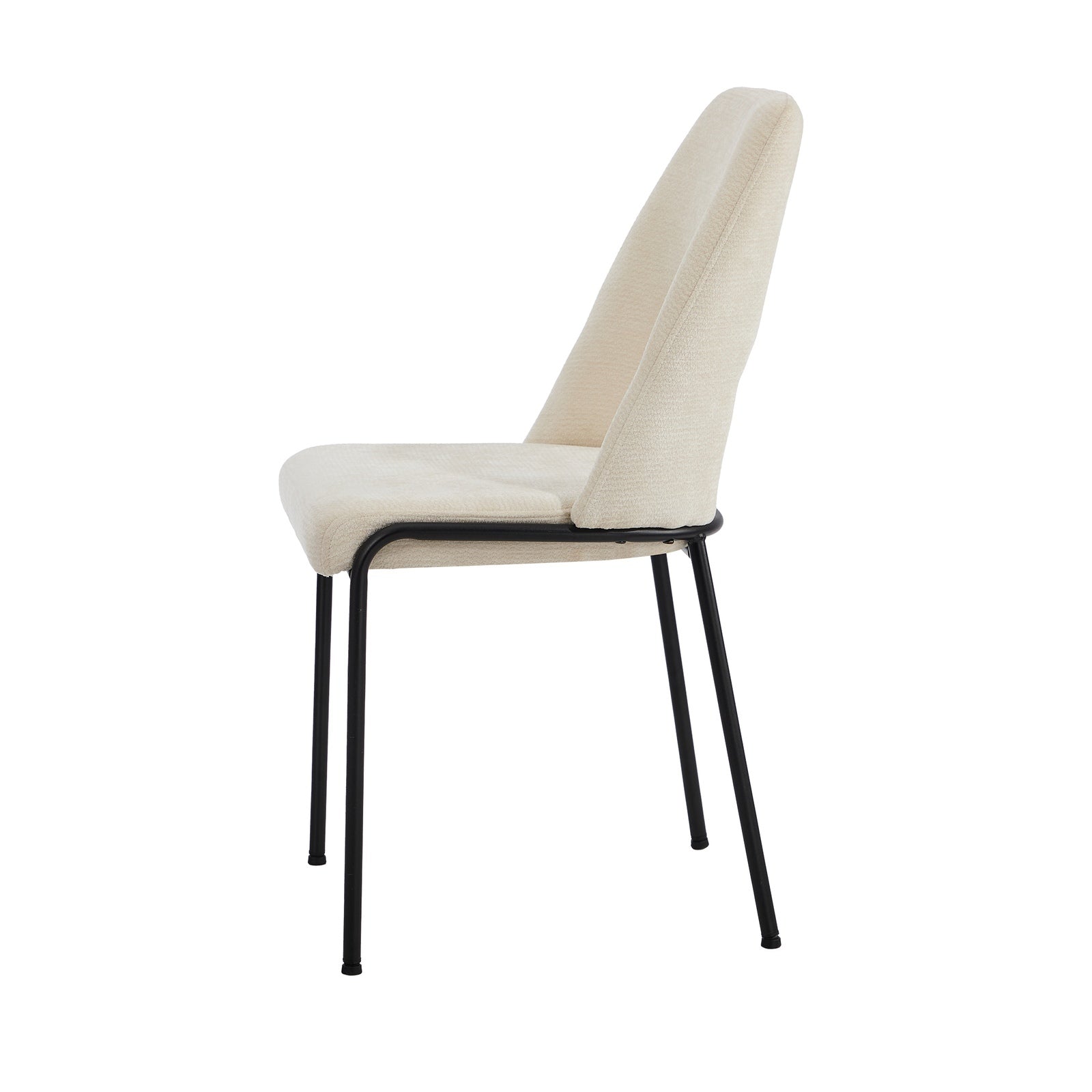 Oikiture 8x Dining Chairs Chenille Fabric Kitchen Side Chair Beige - Sunyee