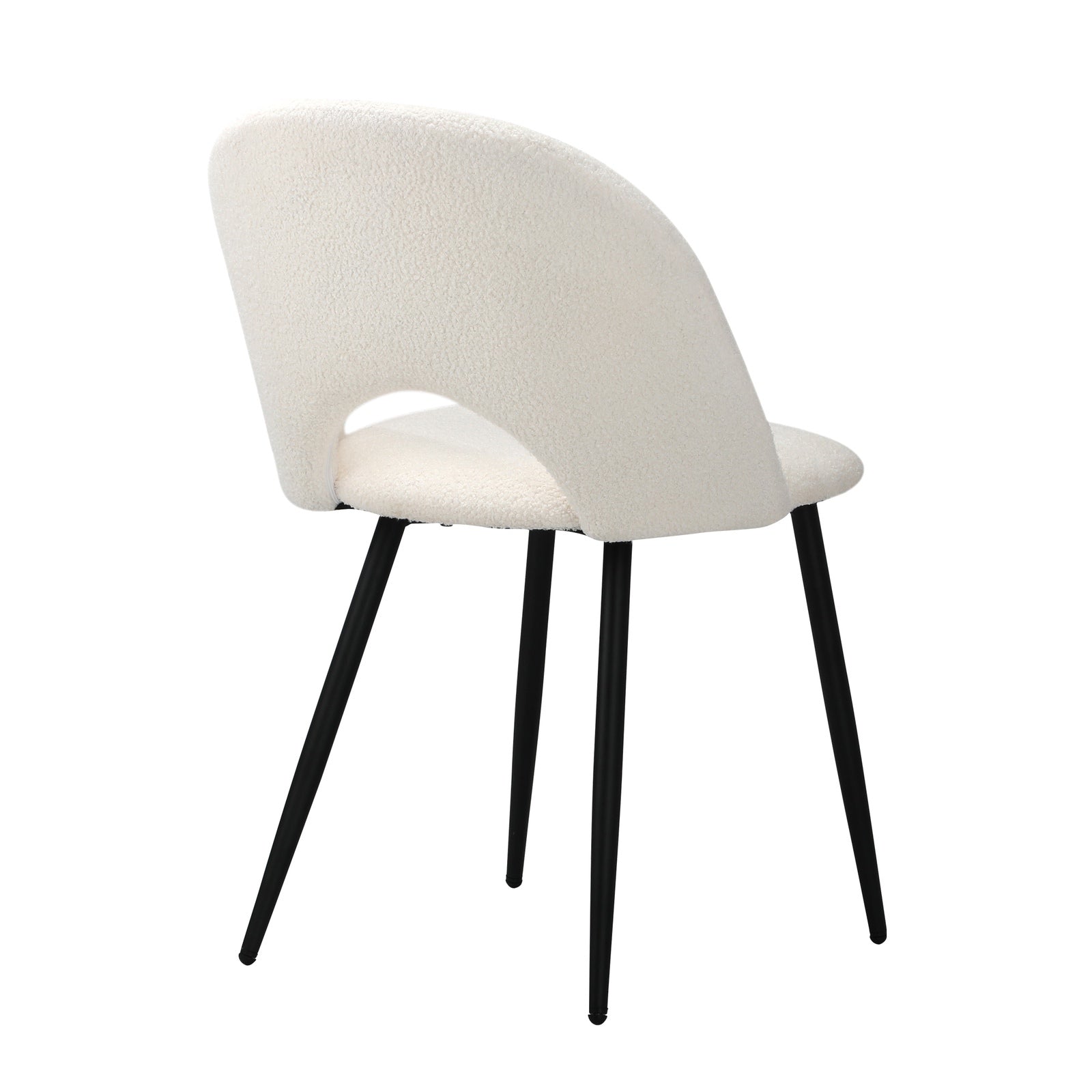 Oikiture 6PCS Dining Chairs Accent Chair Armchair Sherpa White - Sunyee