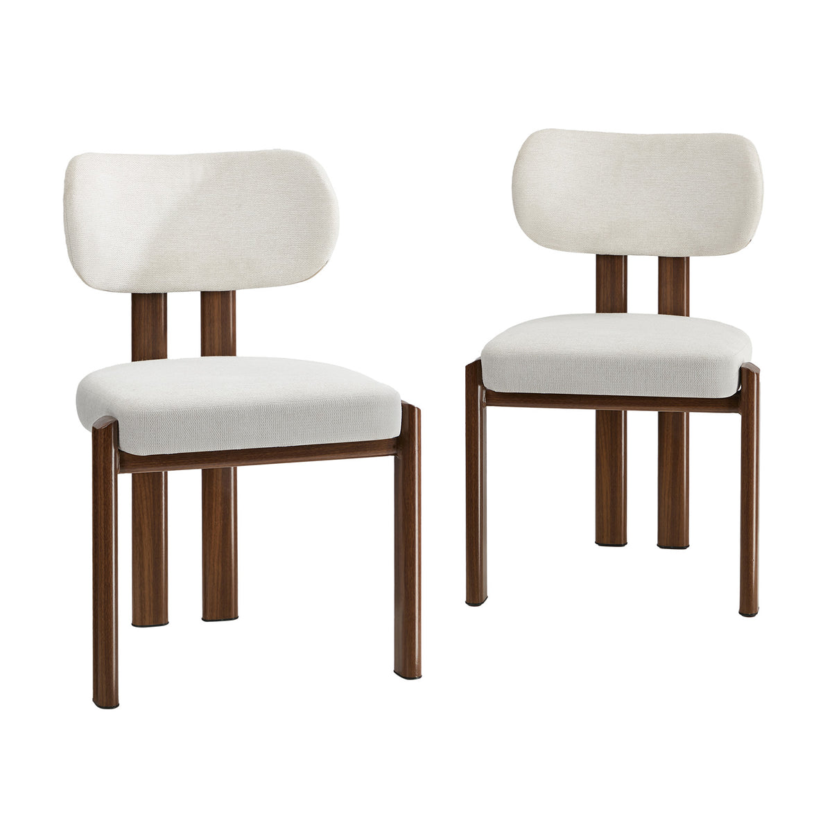 Oikiture Set of 2 Dining Chairs Kitchen Seat Padded Accent Chair
