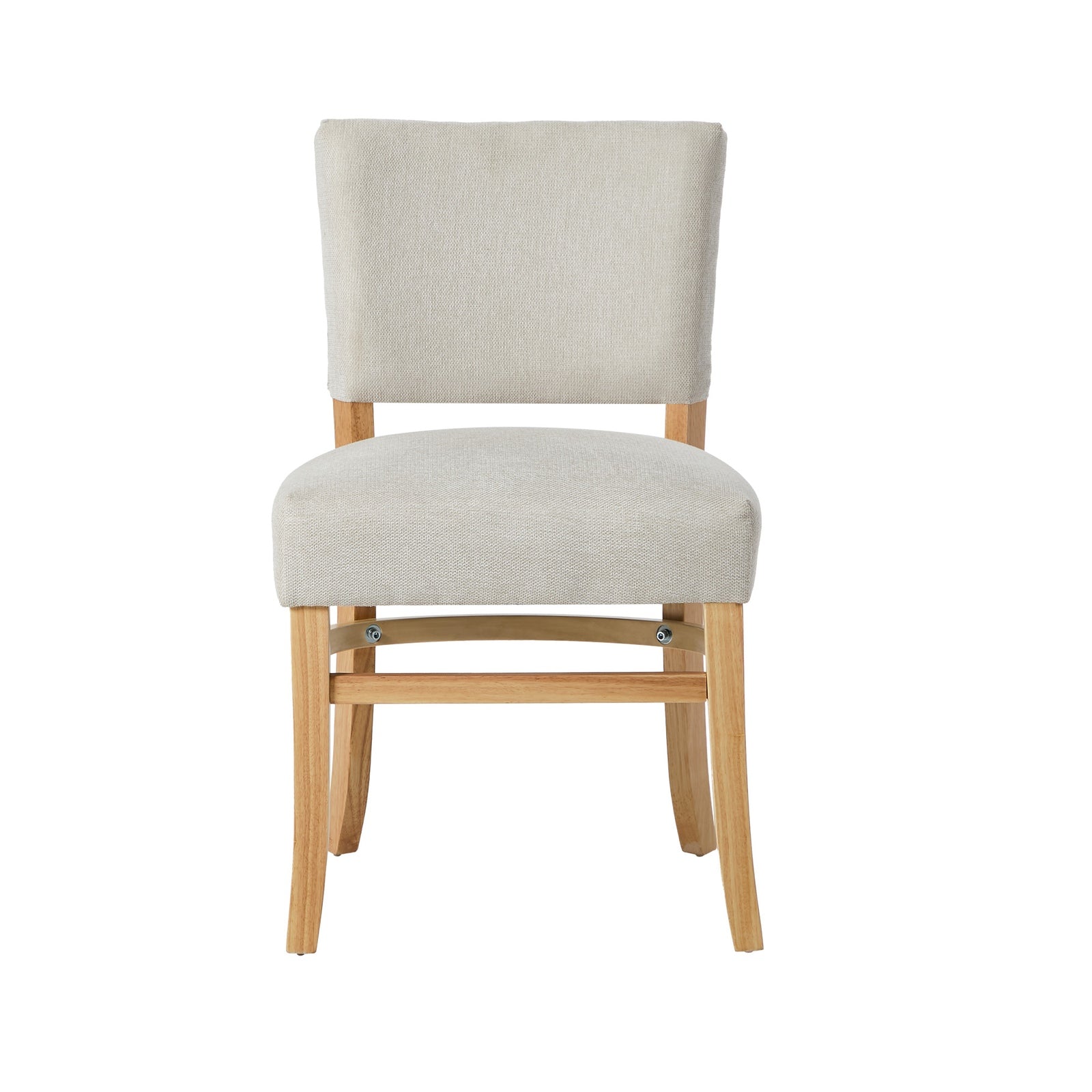 Oikiture 2x Dining Chairs Wooden Kitchen Seat Rubberwood Frame Accent Chair