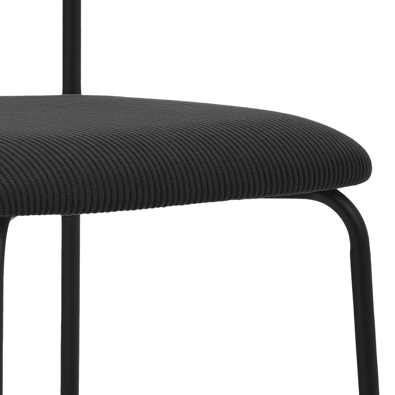 Oikiture 2PCS Dining Chairs Kitchen Chair Padded Lounge Seat Corduroy Black - Sunyee