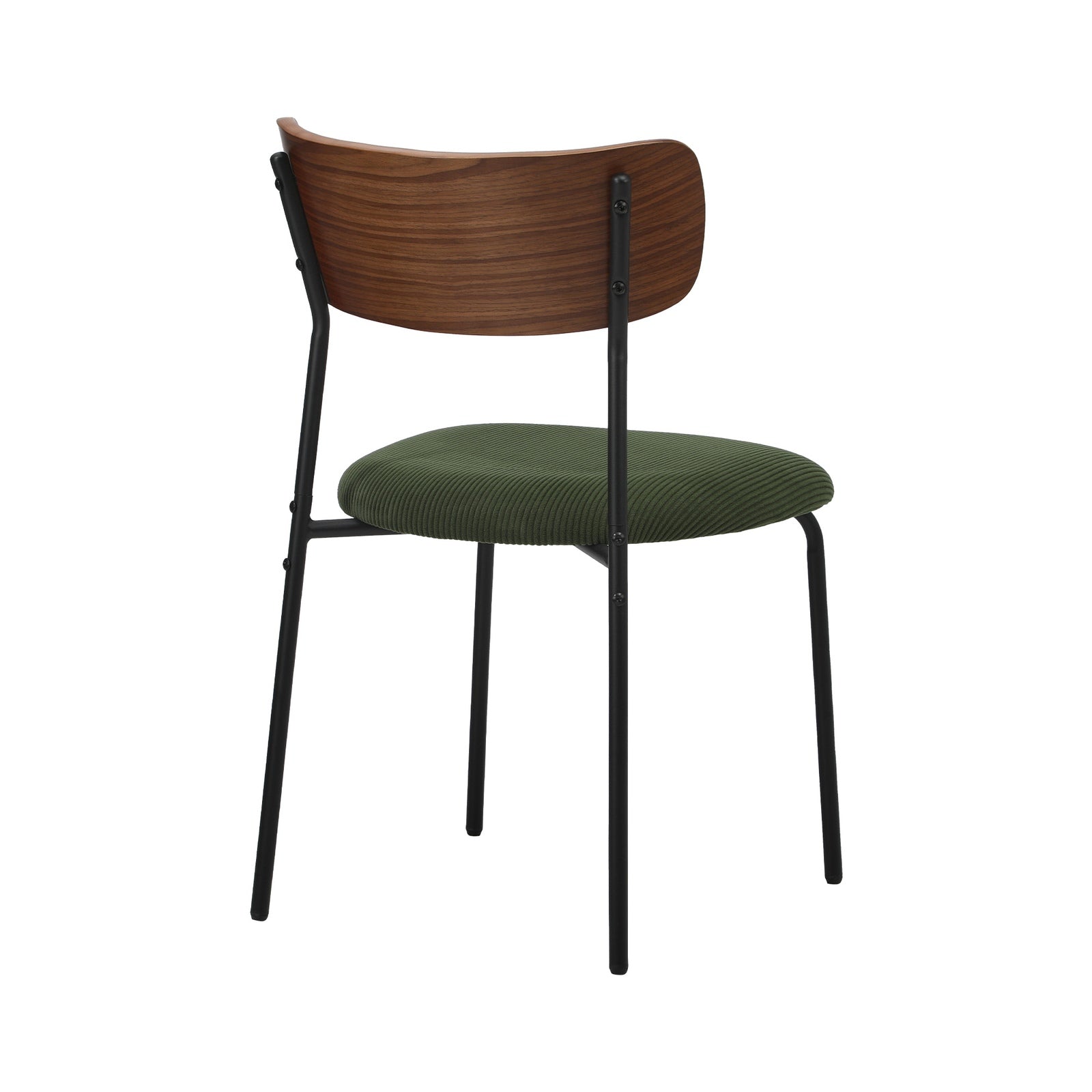 Oikiture 2PCS Dining Chairs Kitchen Chair Padded Lounge Seat Sherpa Green