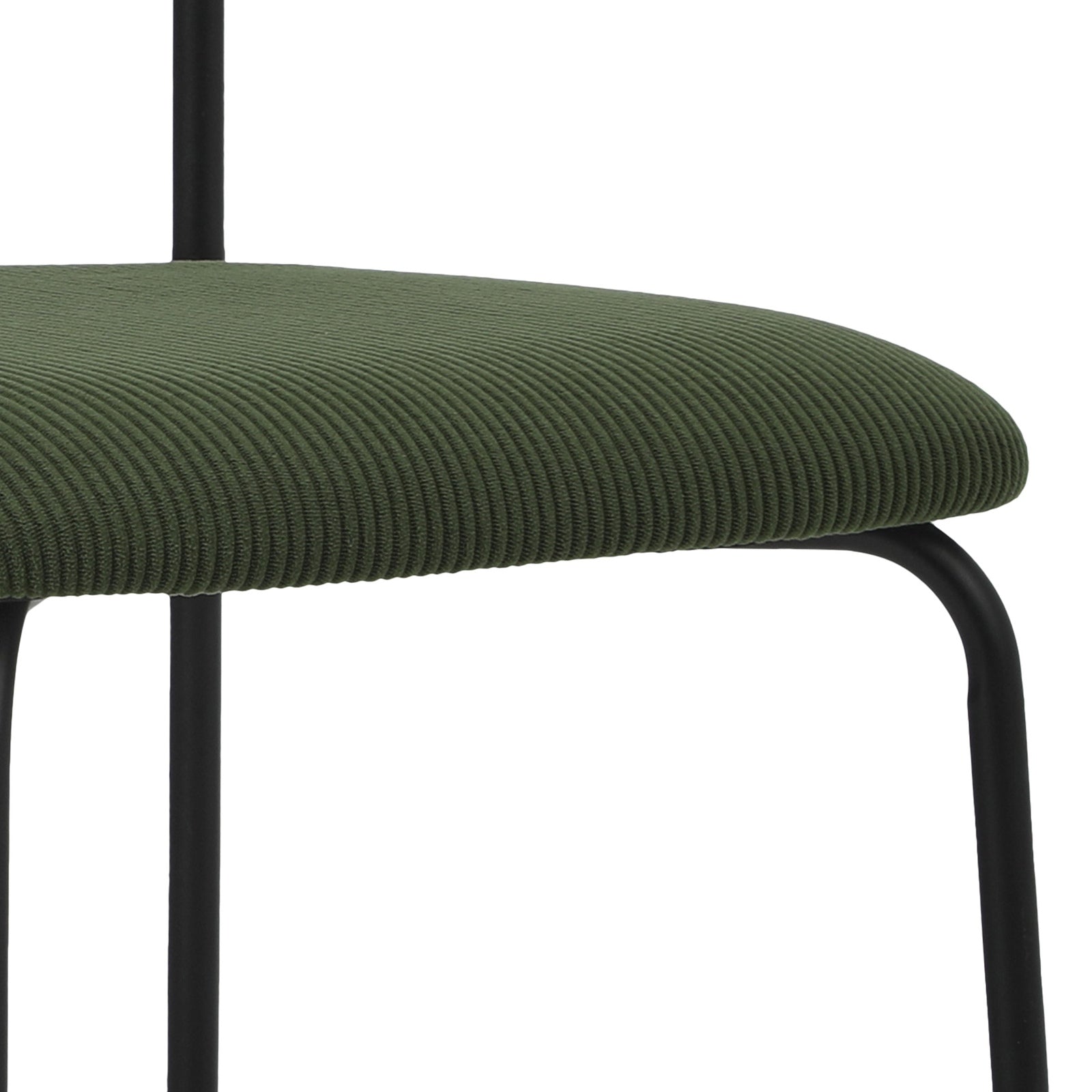 Oikiture 2PCS Dining Chairs Kitchen Chair Padded Lounge Seat Sherpa Green