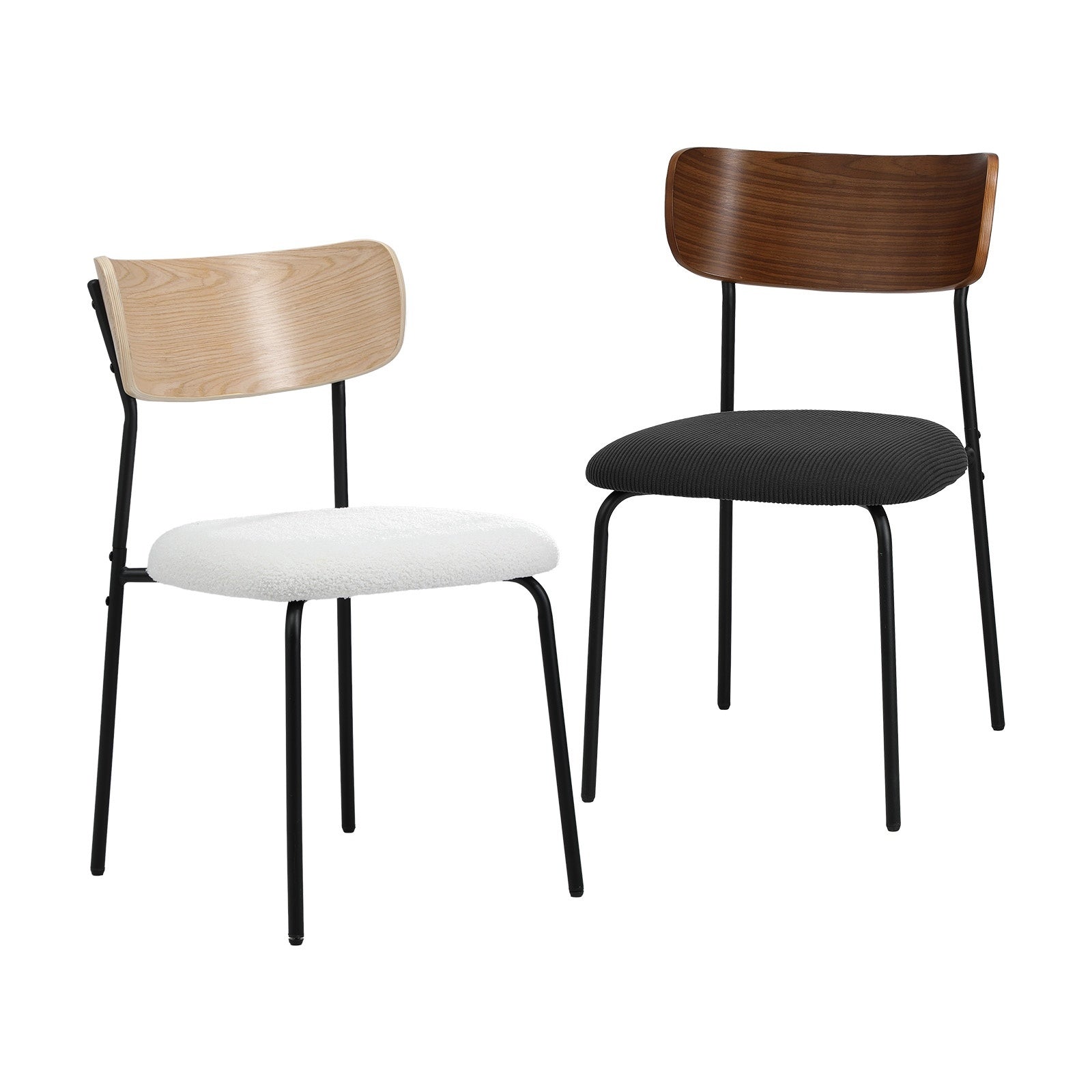 Oikiture 2PCS Dining Chairs Kitchen Chair Padded Lounge Seat - Sunyee