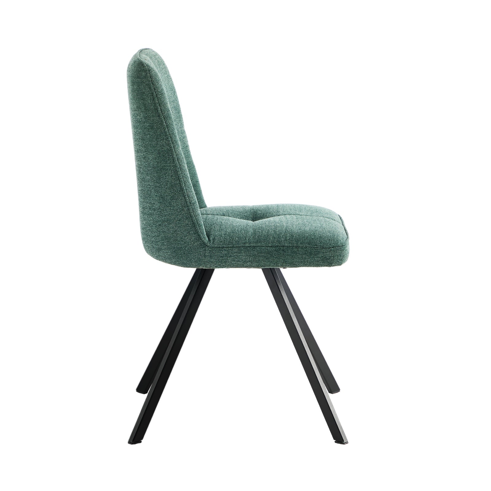Oikiture 8x Dining Chair Kitchen Seat Linen Fabric Accent Chair Green - Sunyee