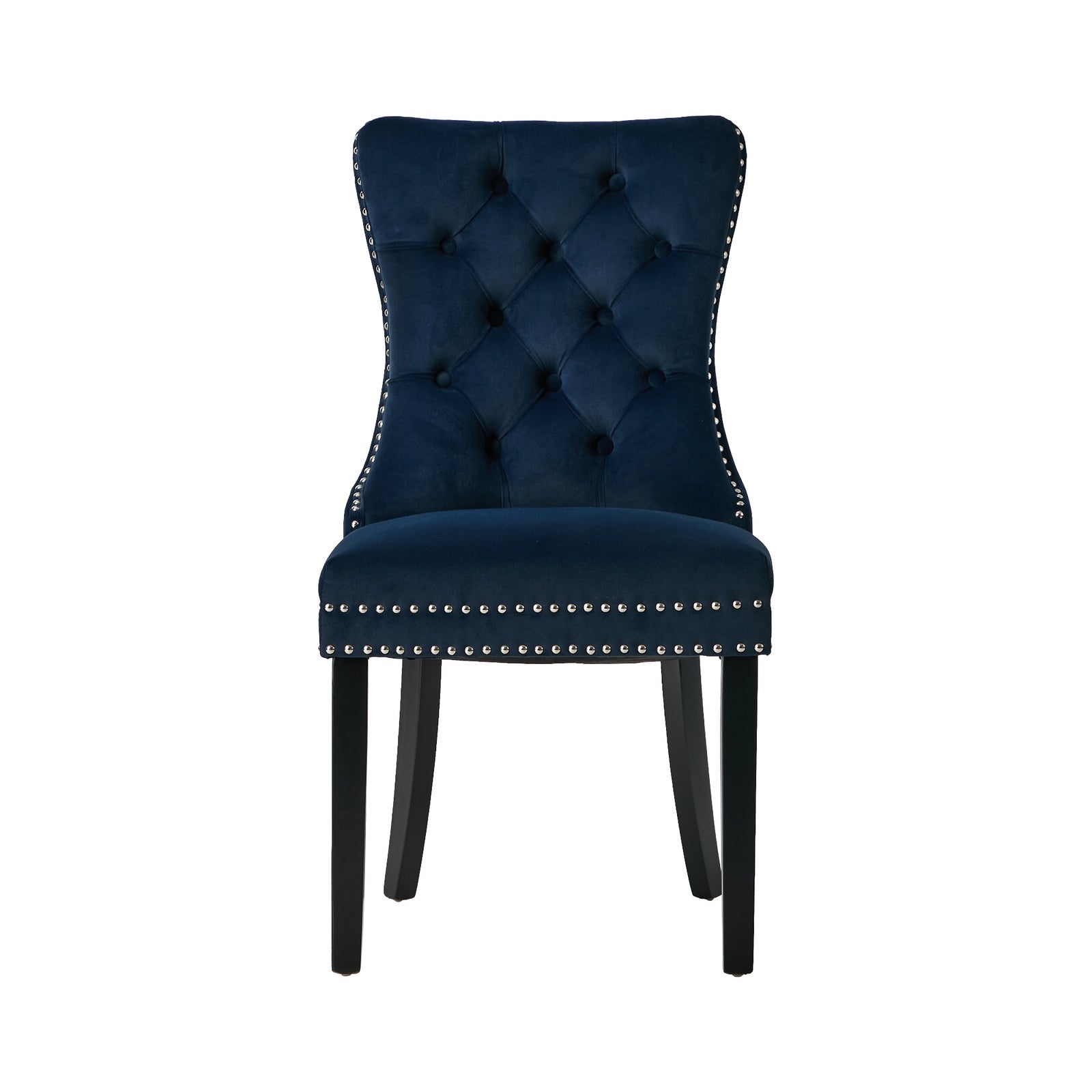 Oikiture 8x Velvet Dining Chairs Upholstered French Provincial Tufted Blue - Sunyee