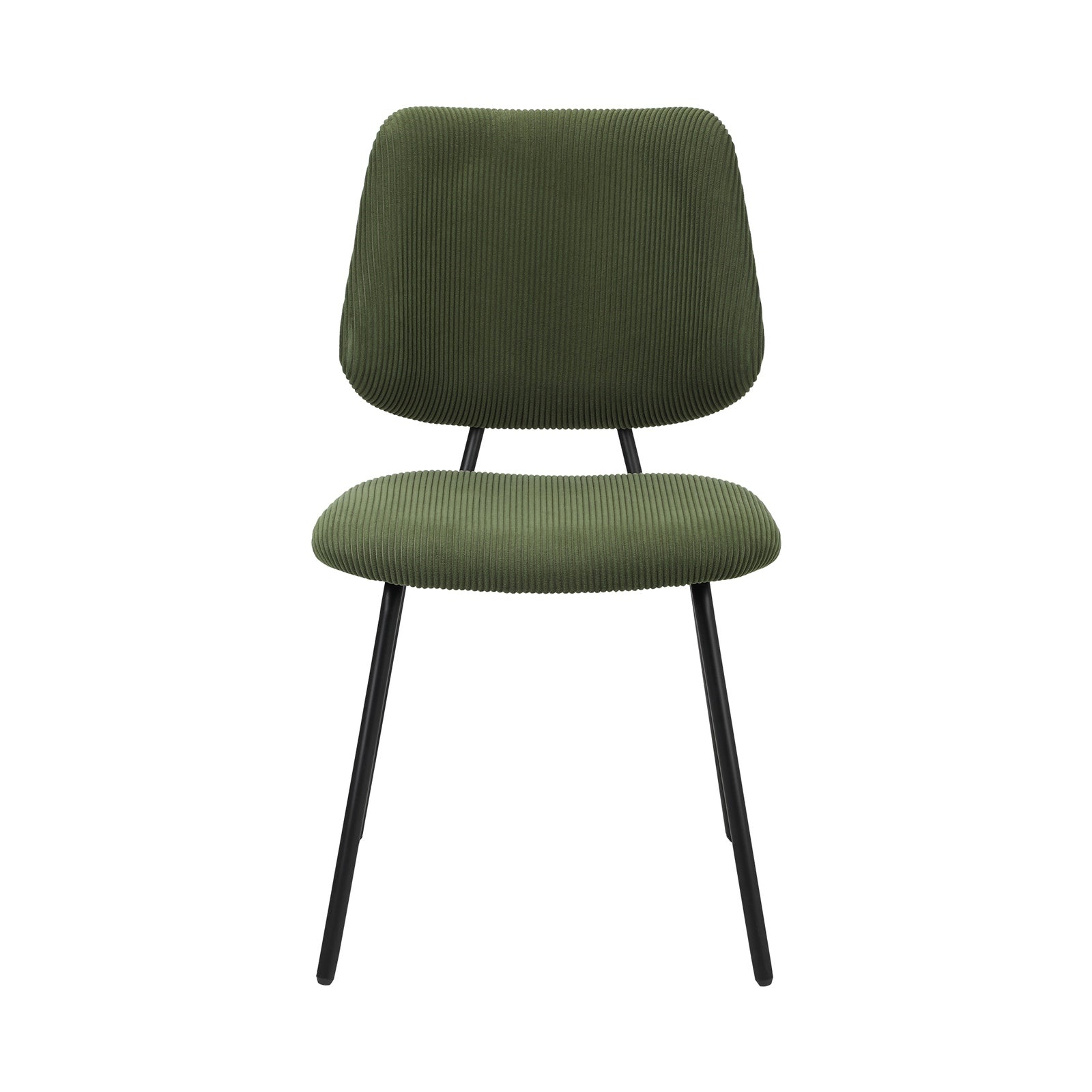 Oikiture 2x Dining Chair Vintage Retro Polyester Kitchen Padded Lounge Green - Sunyee