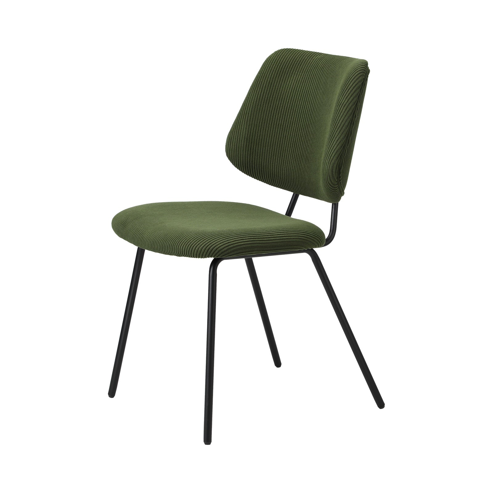 Oikiture 2x Dining Chair Vintage Retro Polyester Kitchen Padded Lounge Green - Sunyee