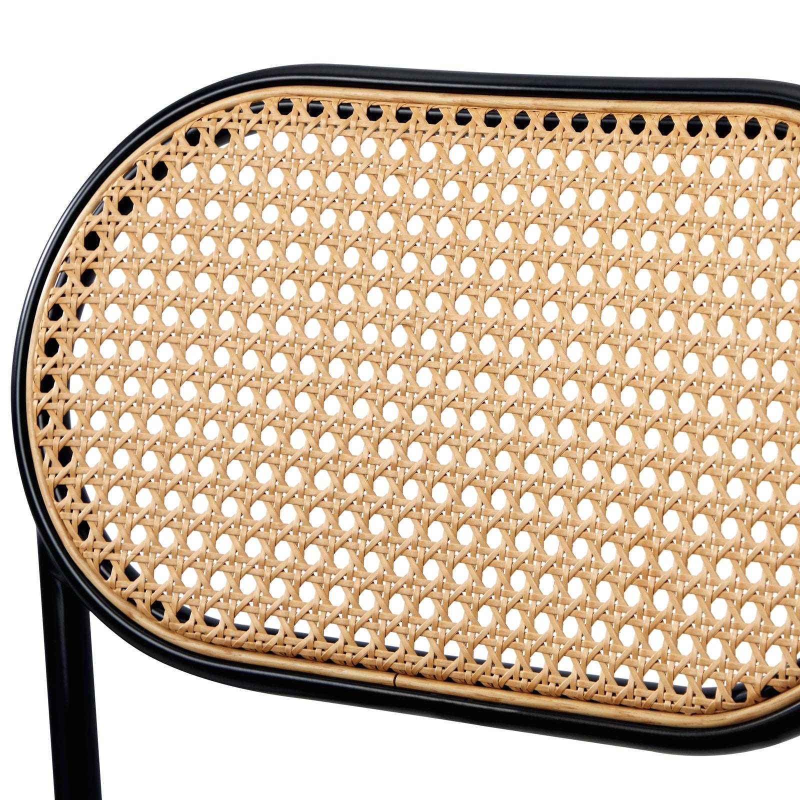 Oikiture 4PCS Dining Chair Accent Chairs Rattan Furniture PU Leather Black - Sunyee