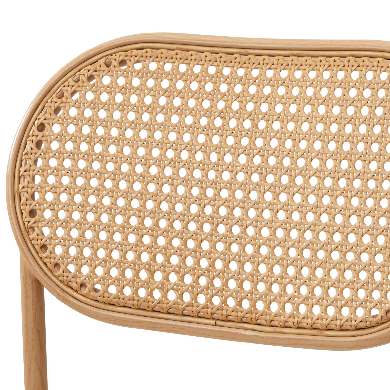 Oikiture 2PCS Dining Chair Accent Chairs Rattan Furniture Sherpa White - Sunyee