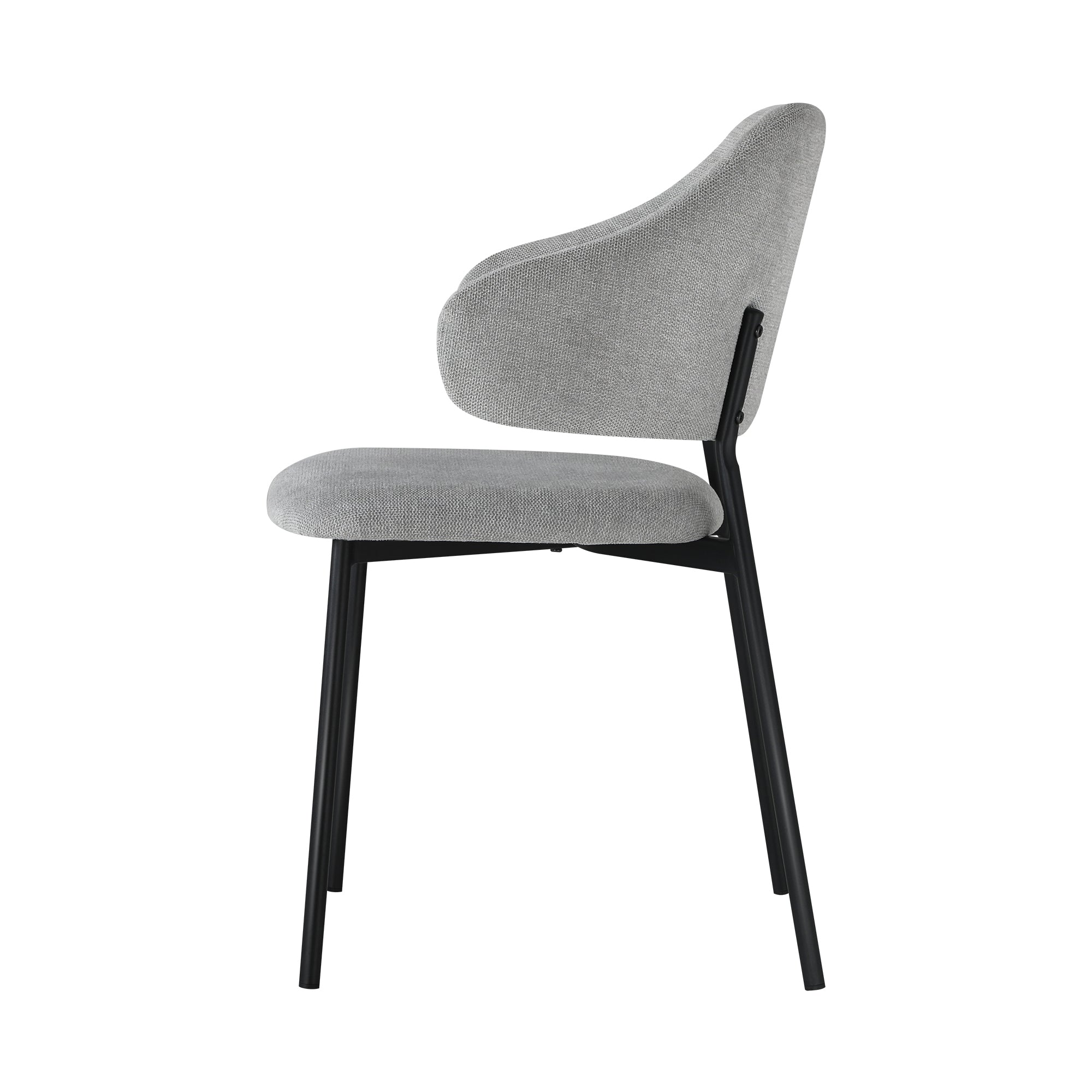 Oikiture 2x Armchair Dining Chair Accent Chairs Tub Armchairs Sherpa Grey&Black - Sunyee