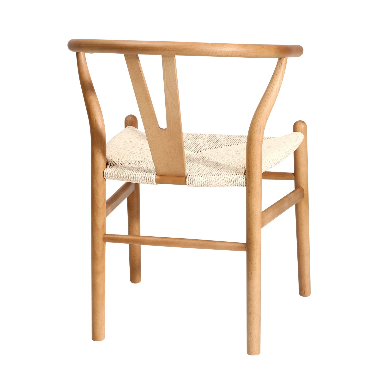 Oikiture Dining Chair Wooden Hans Wegner Chair Wishbone Chair Cafe Lounge Seat - Sunyee