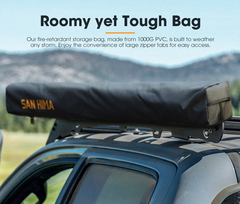 San Hima 270 Degree Free-Standing Awning 600D Double-Ripstop Oxford UPF50+ 4X4 - Sunyee